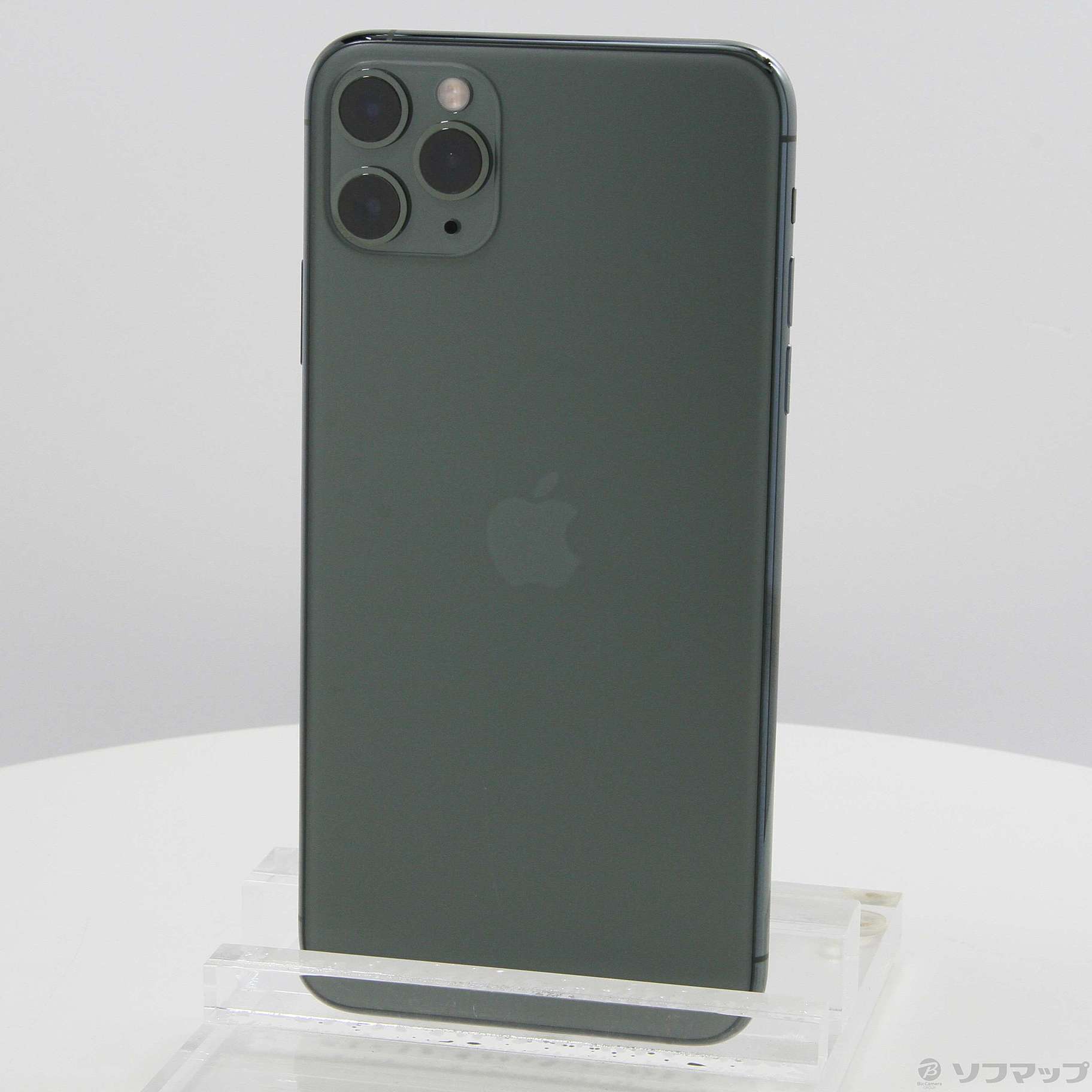 中古】iPhone11 Pro Max 256GB ミッドナイトグリーン MWHM2J／A SIM