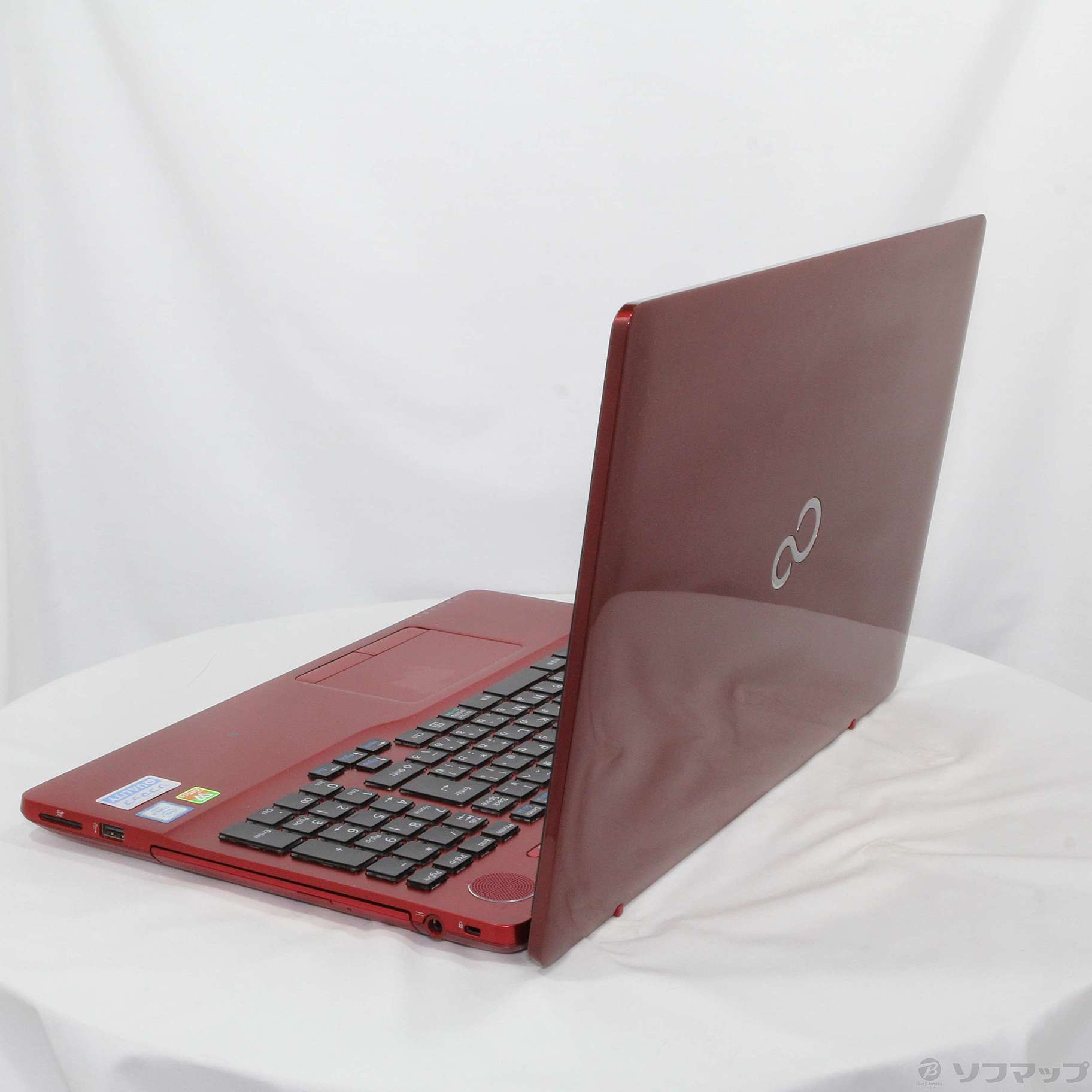 中古】LIFEBOOK AH77／W FMVA77WR ガーネットレッド 〔Windows
