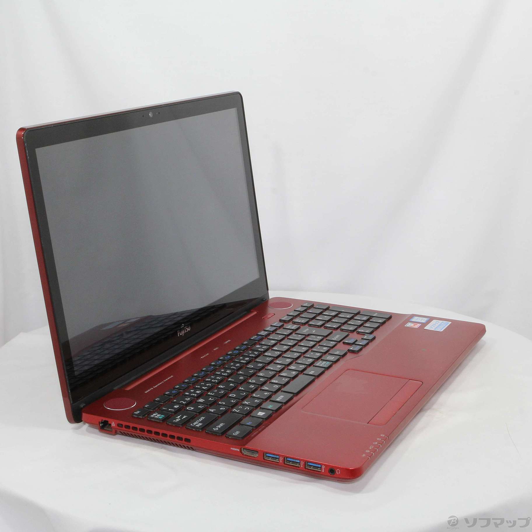 中古】LIFEBOOK AH77／W FMVA77WR ガーネットレッド 〔Windows 10 