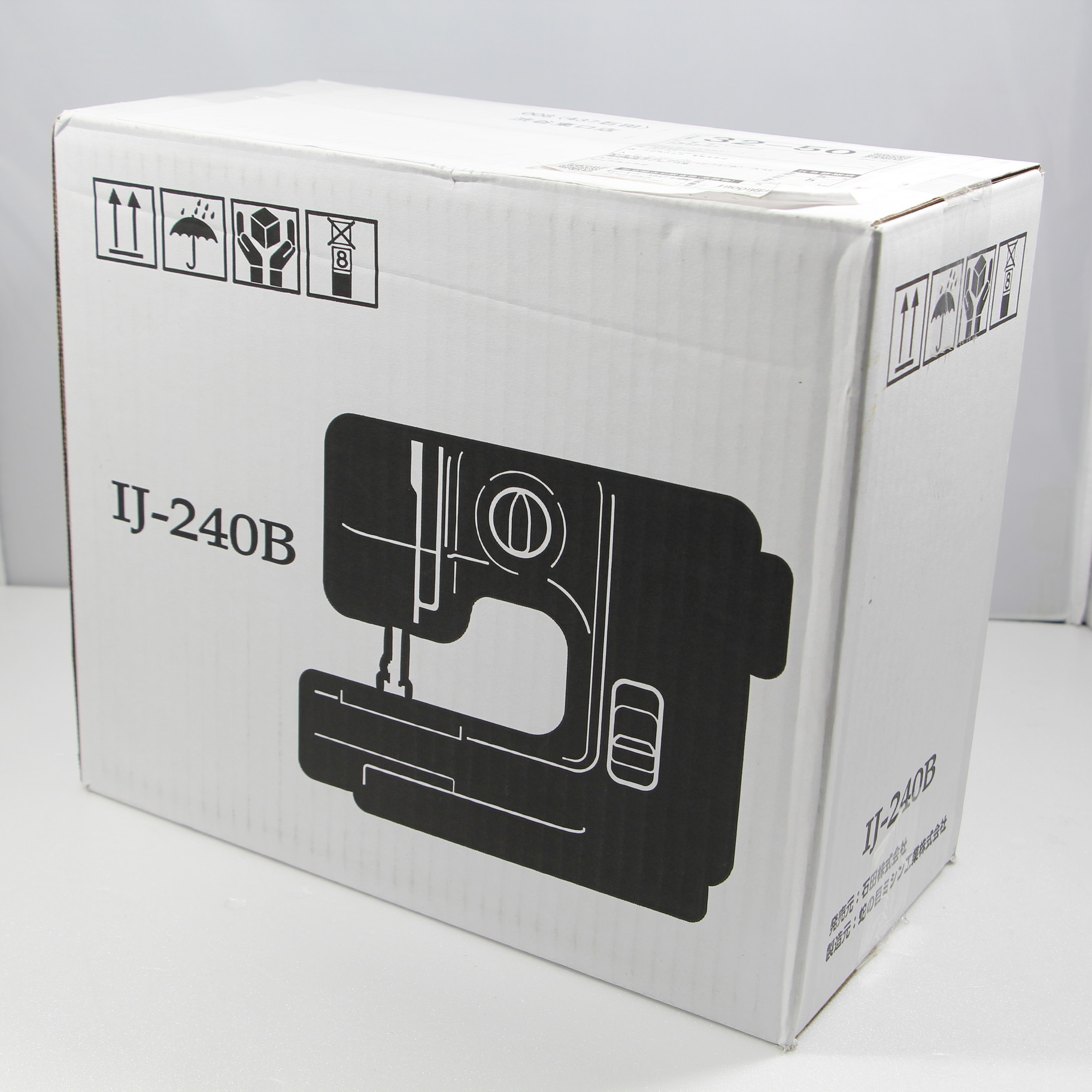 中古】コンパクト電動ミシン ブラック IJ-240B ［電動ミシン］ 〔箱 