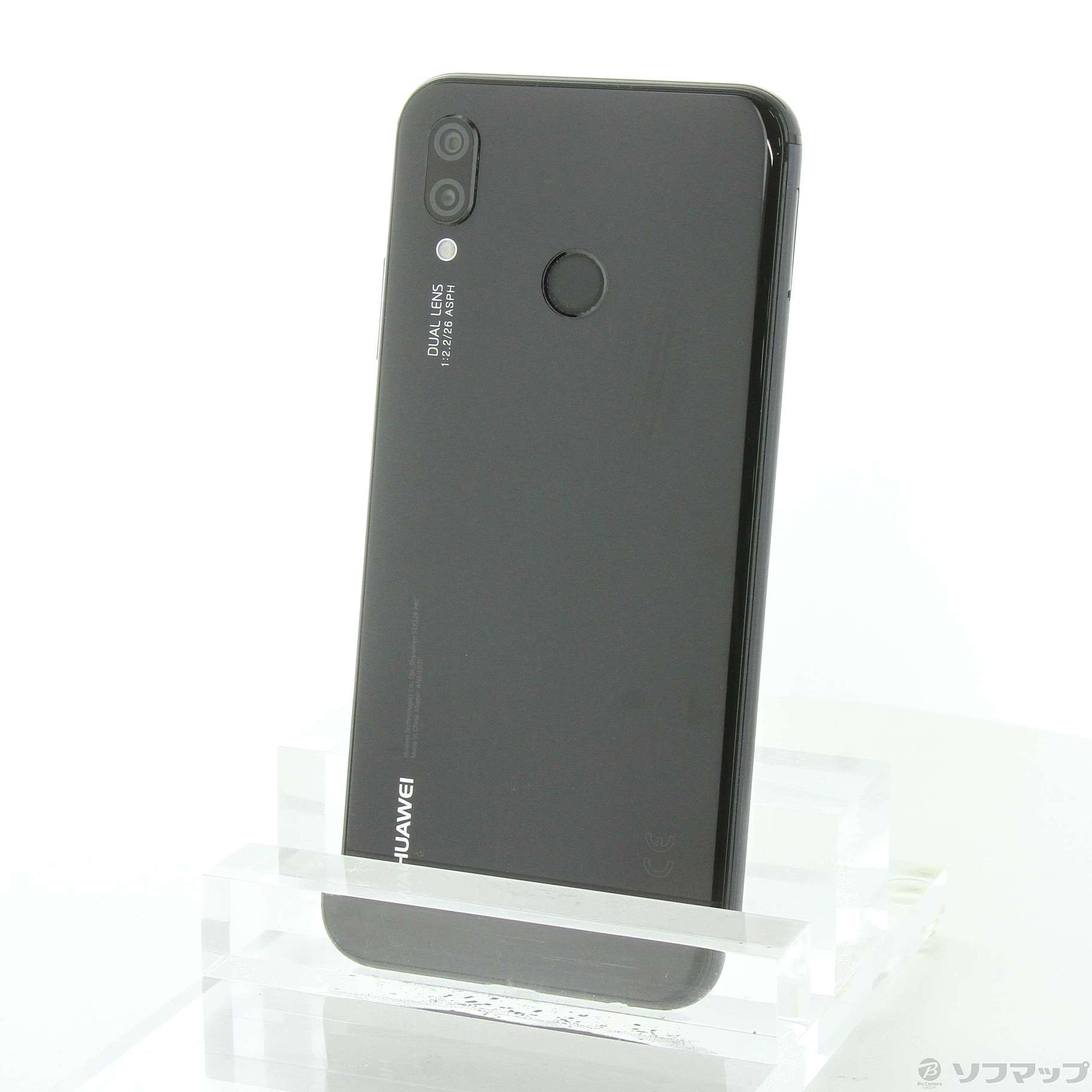 中古】HUAWEI P20 lite 32GB ミッドナイトブラック ANE-LX2J SIMフリー