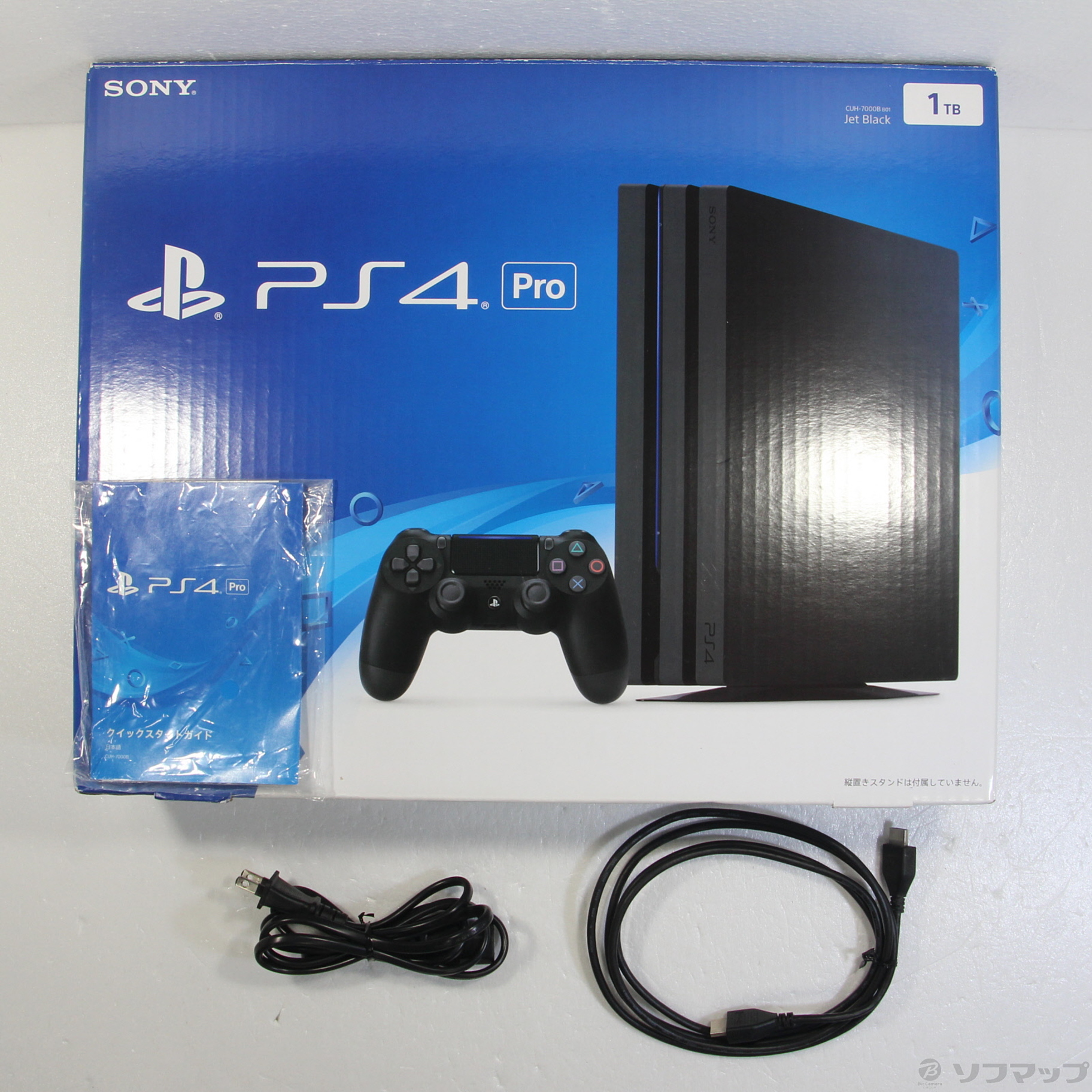 中古】PlayStation 4 Pro ジェットブラック 1TB CUH-7000BB