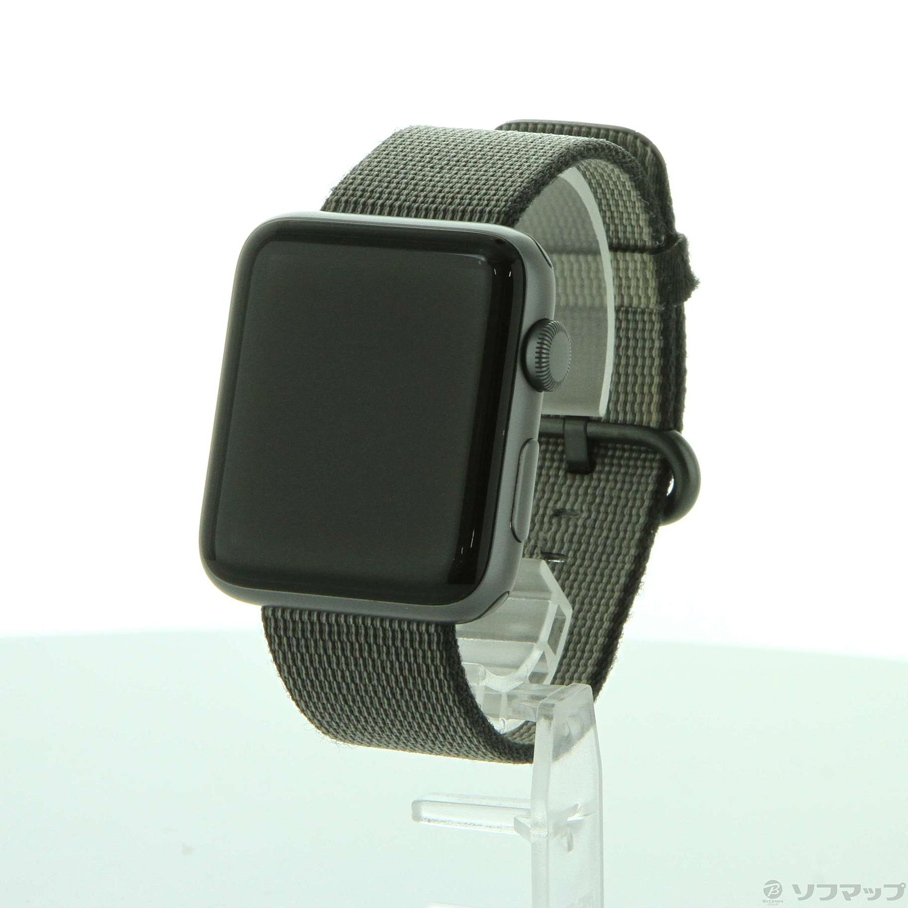 Apple Watch Series 2 42mm スペースグレイアルミニウムケース ブラックウーブンナイロン