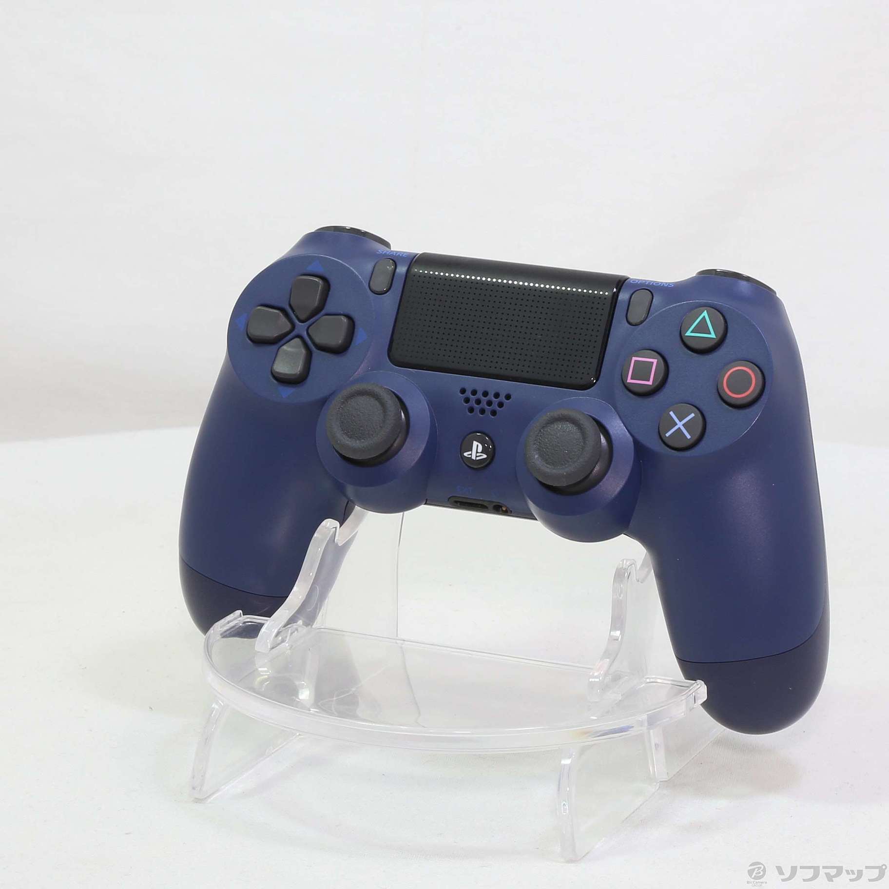 美品 PS4 コントローラー 純正 ミッドナイトブルー　１-M12