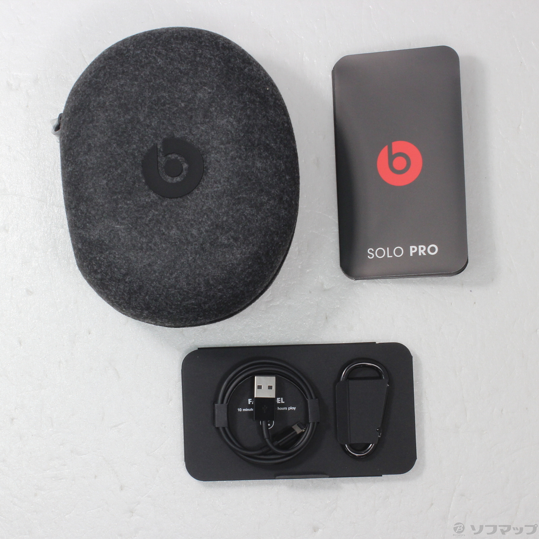 中古】Beats Solo Pro MRJ72FE／A アイボリー [2133045157793