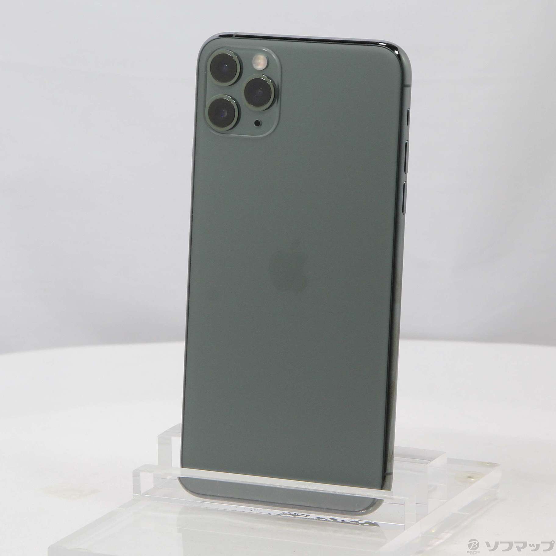 中古】iPhone11 Pro Max 512GB ミッドナイトグリーン MWHR2J／A SIM