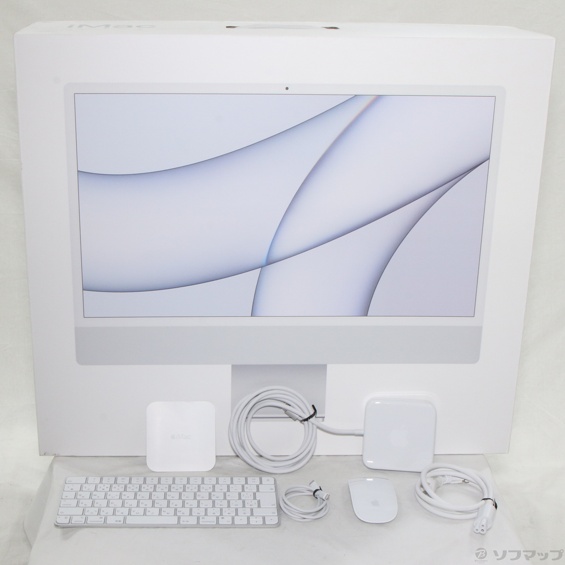 iMac 24インチ M1チップ MGTF3J／A2021年モデル シルバー Mac 
