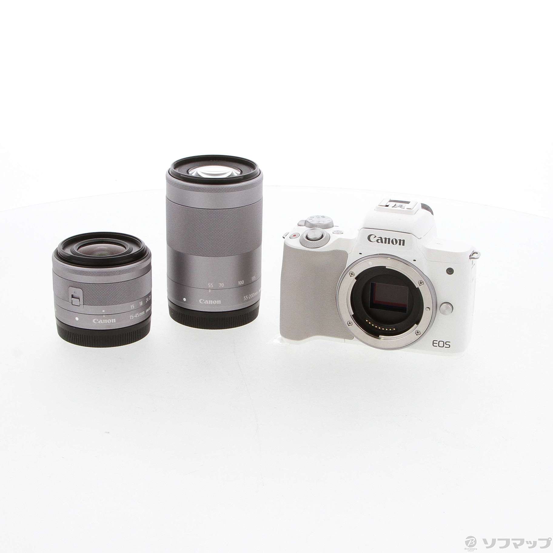 値下げ】Canon EOS Kiss M2 ダブルズームキット ホワイト-