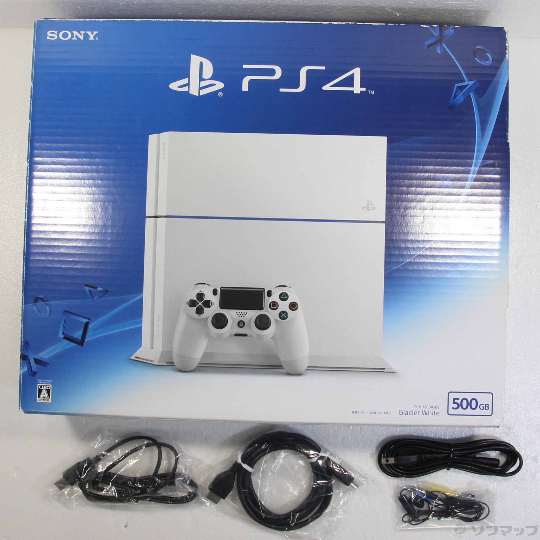 PS4 CUH-1200A グレイシャーホワイト 500GB-