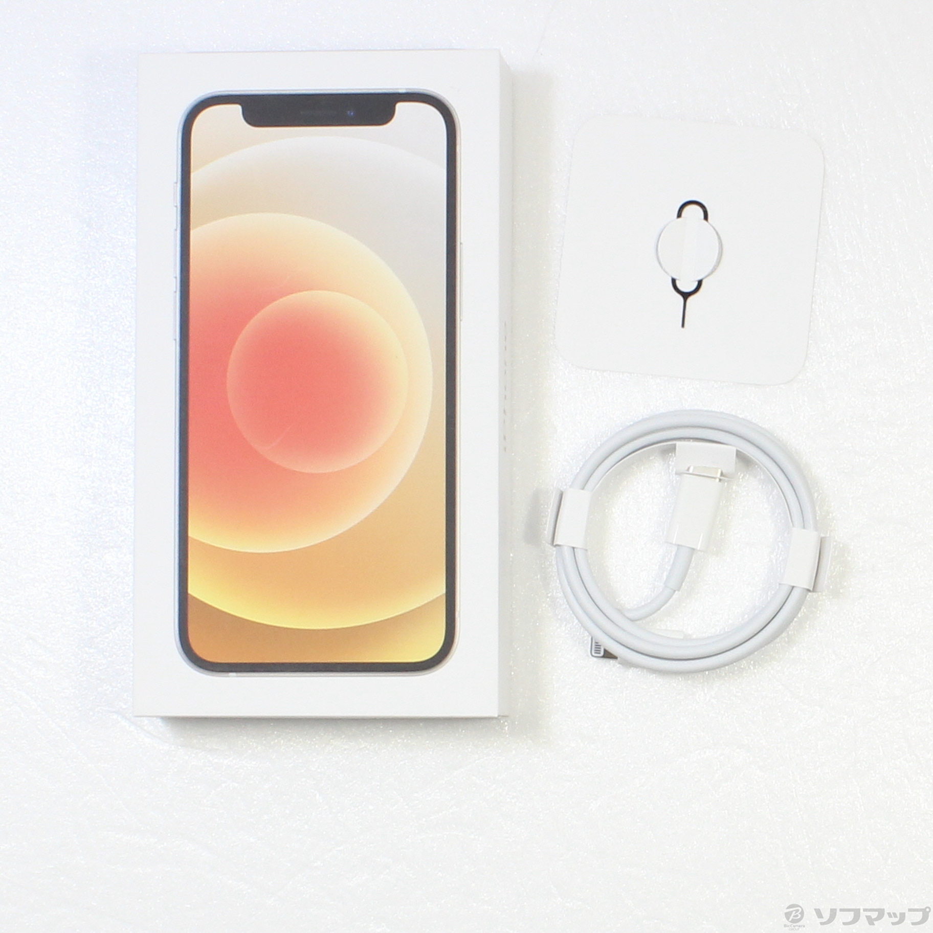 中古】iPhone12 mini 64GB ホワイト MGA63J／A SIMフリー 