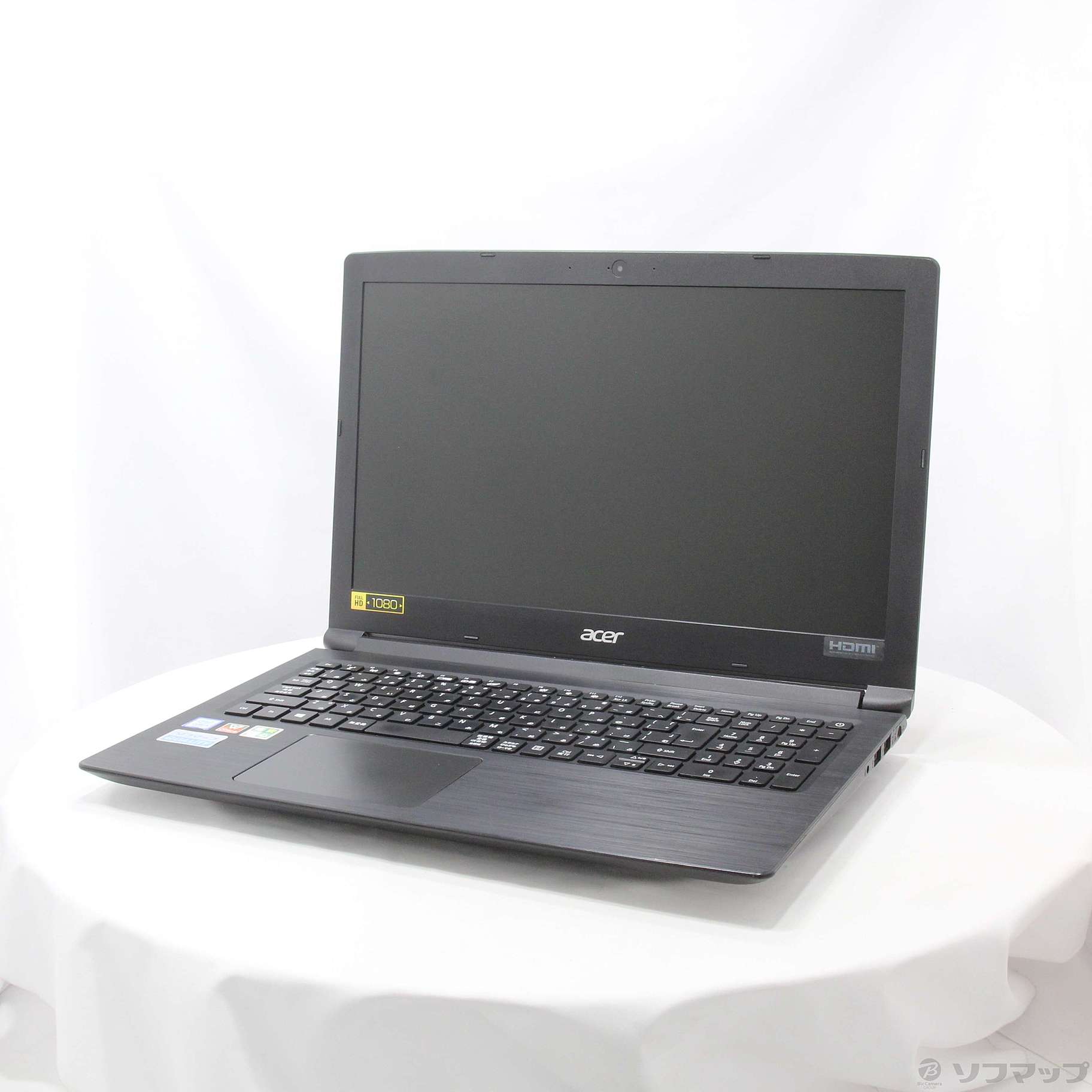 中古】格安安心パソコン Aspire 3 A315-53-A34U／K オブシディアン