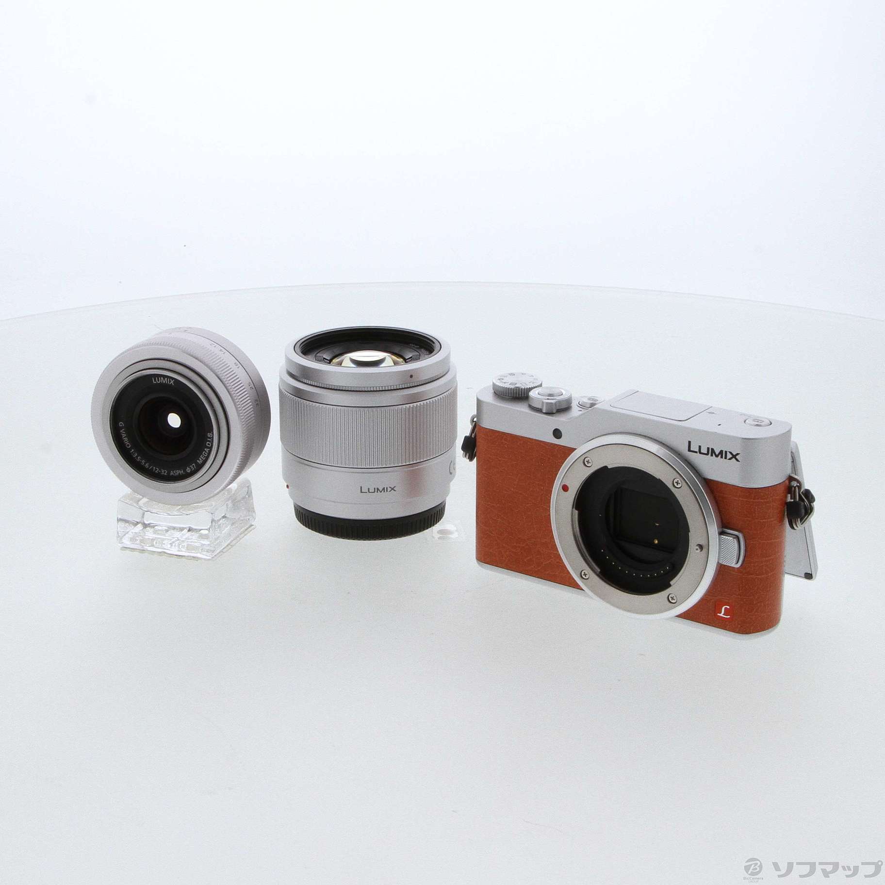 中古】LUMIX DC-GF9W-D ダブルレンズキット オレンジ [2133045400998