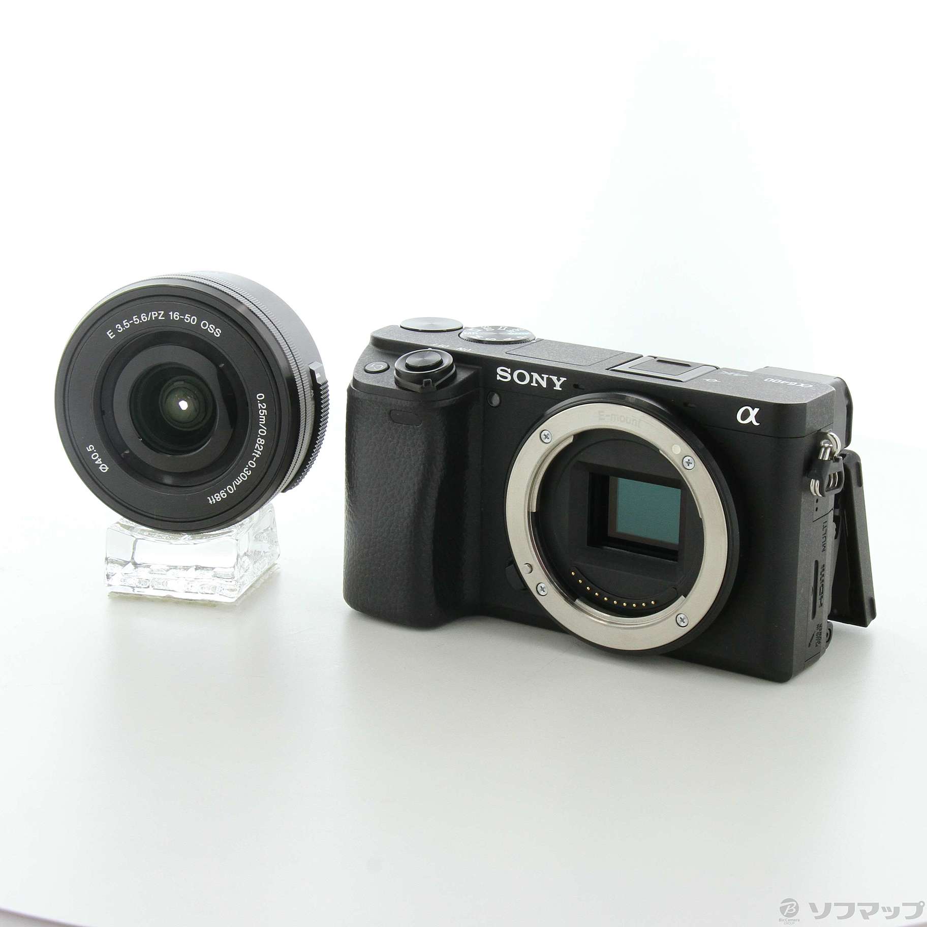 美品 SONY α6400 パワーズームキット 黒 カメラ デジタルカメラ カメラ 