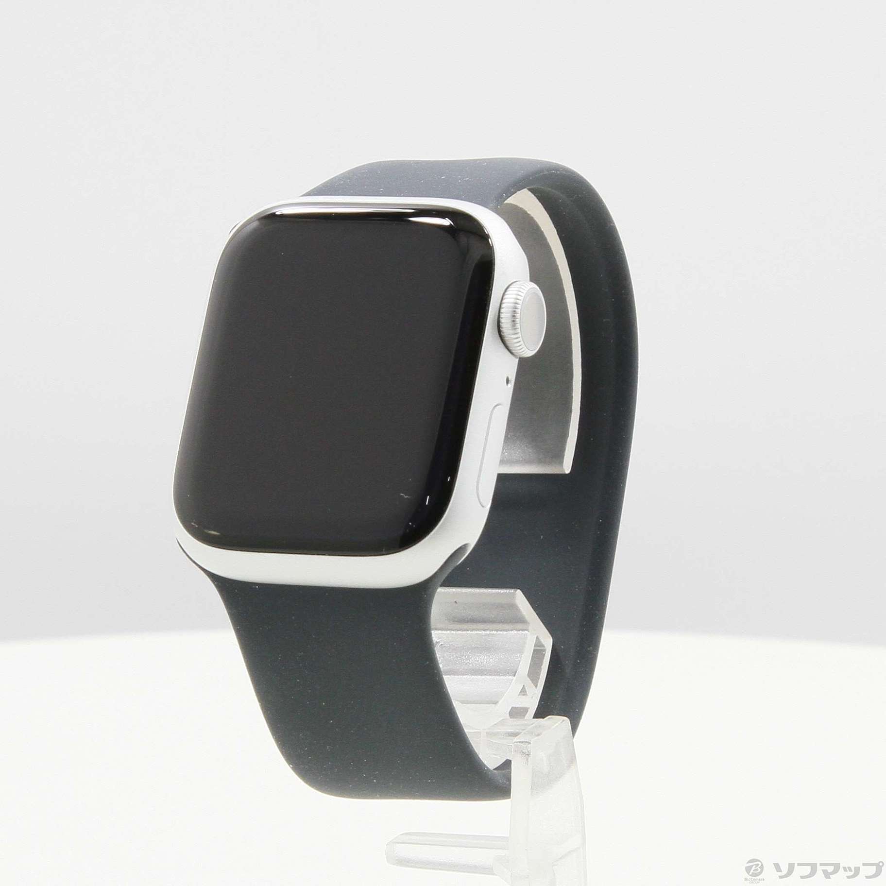 セール対象品 Apple Watch Series 8 GPS 41mm シルバーアルミニウムケース ミッドナイトソロループ