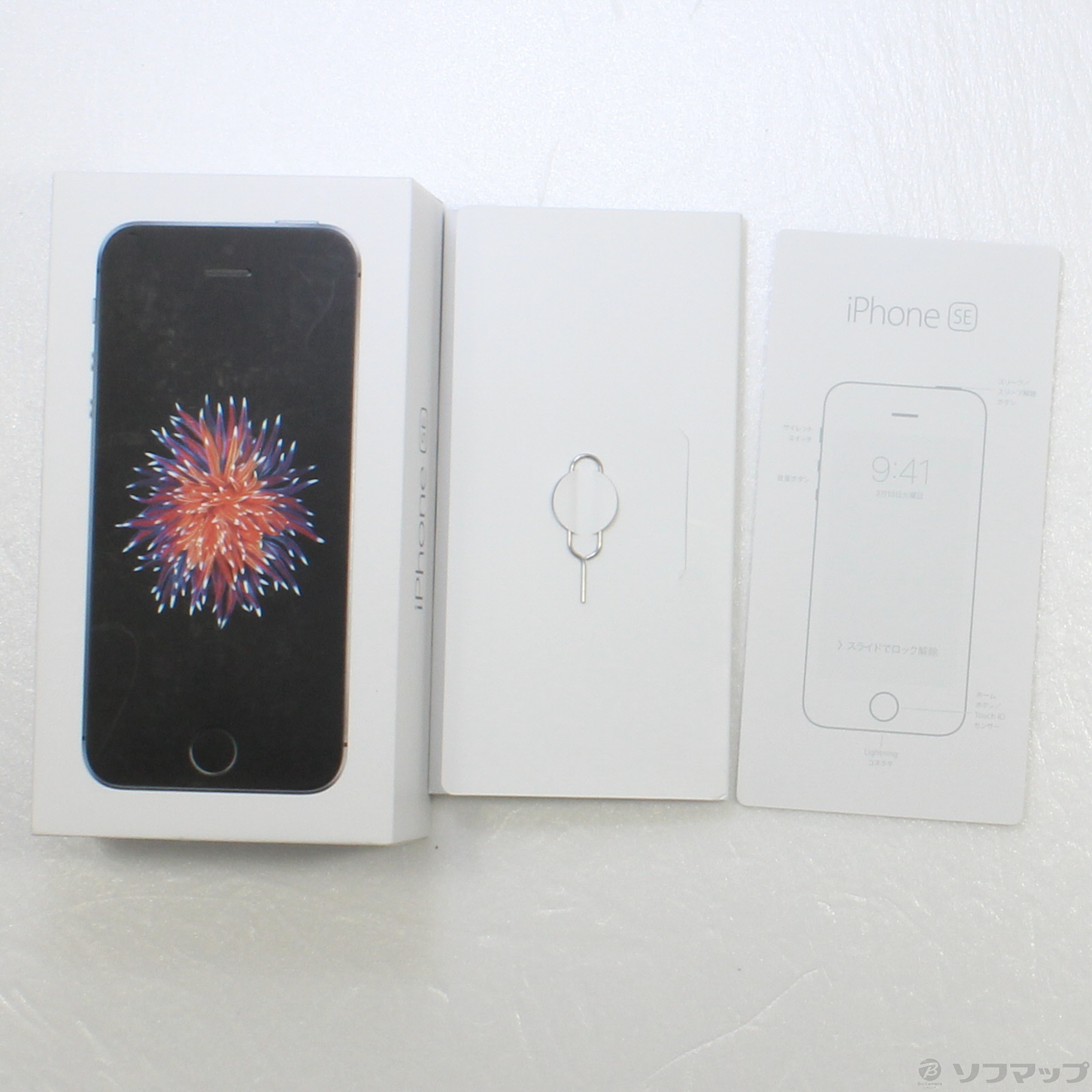 中古】iPhone SE 32GB スペースグレイ MP822J／A SIMフリー