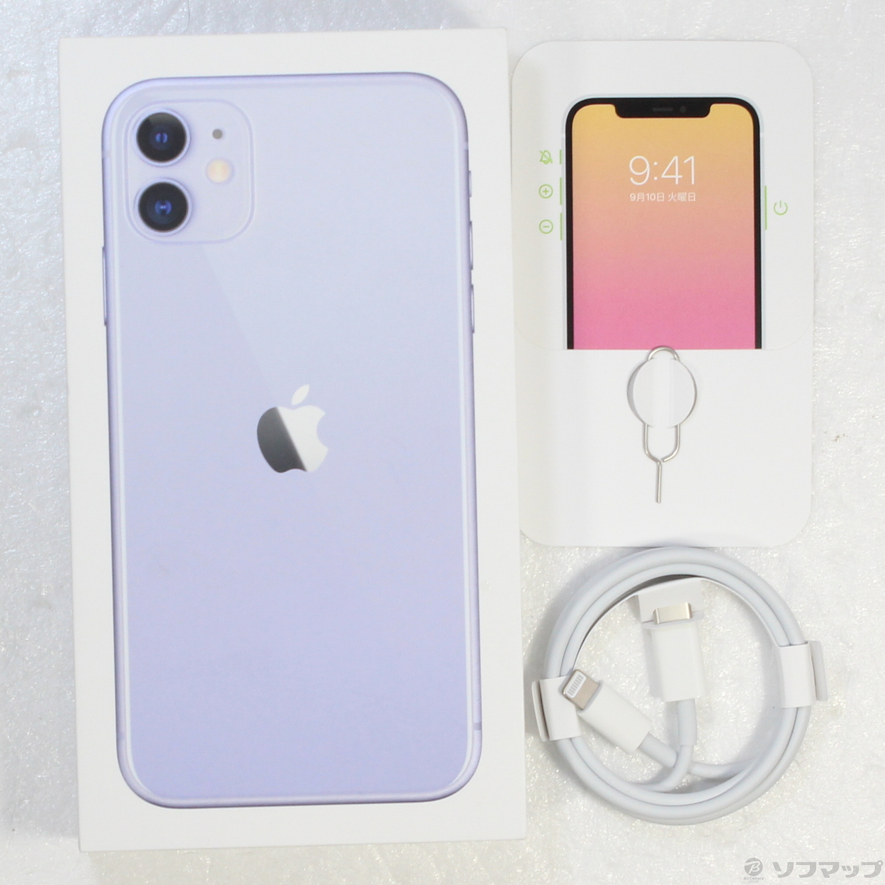 中古】セール対象品 iPhone11 128GB パープル MHDM3J／A SIMフリー