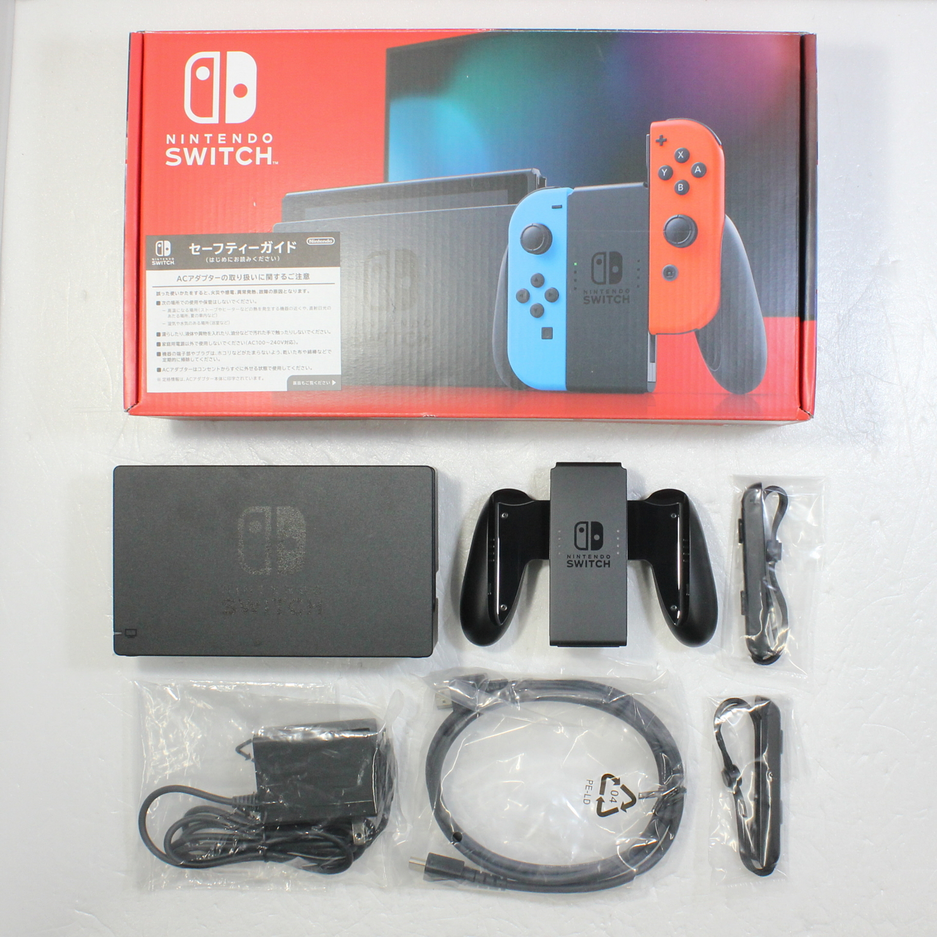 中古】Nintendo Switch Joy-Con (L) ネオンブルー／ (R) ネオンレッド 