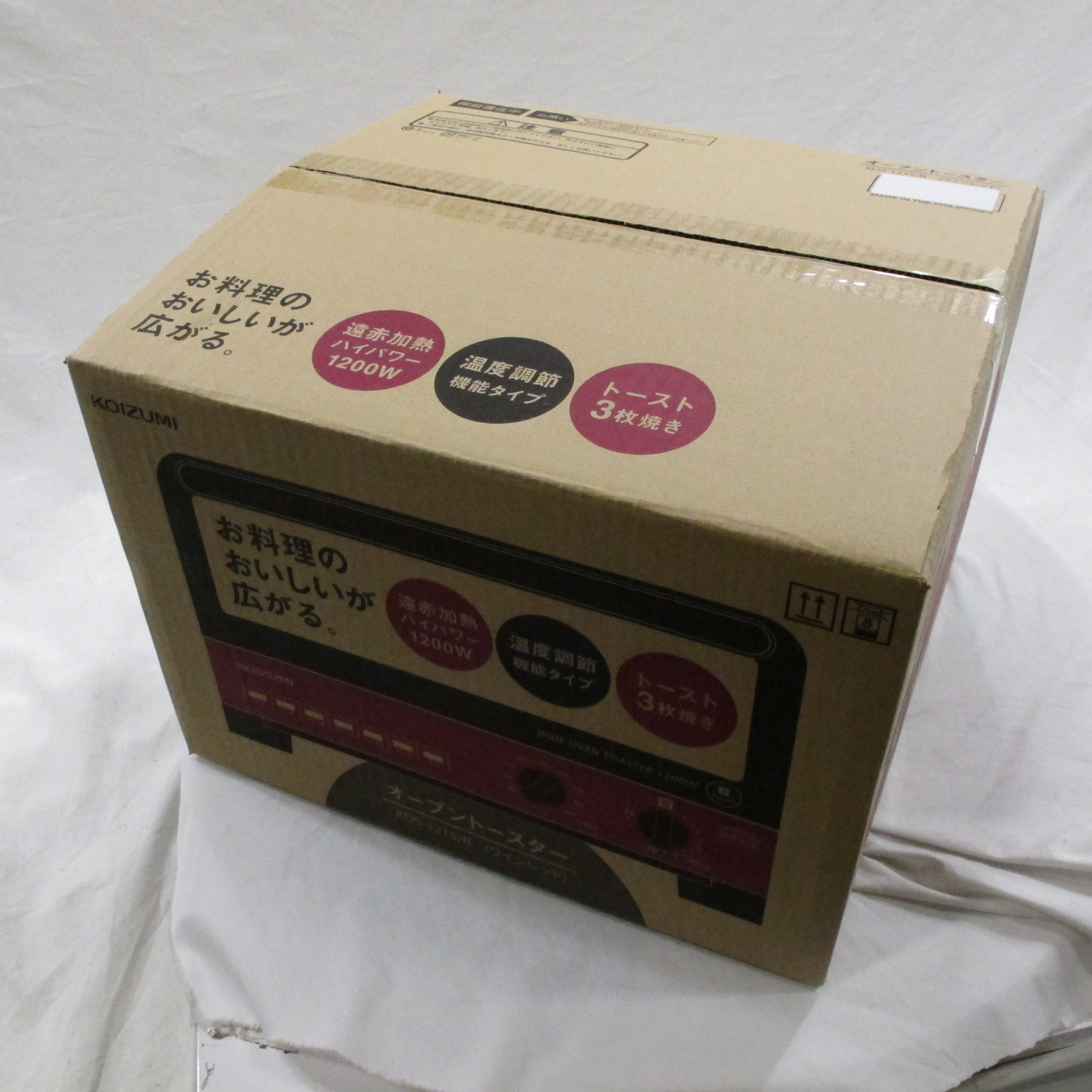 KOIZUMI オーブントースター KOS-1215/R 未開封品 販売終了】オーブントースターKOS-1215 | コイズミオンラインショップ