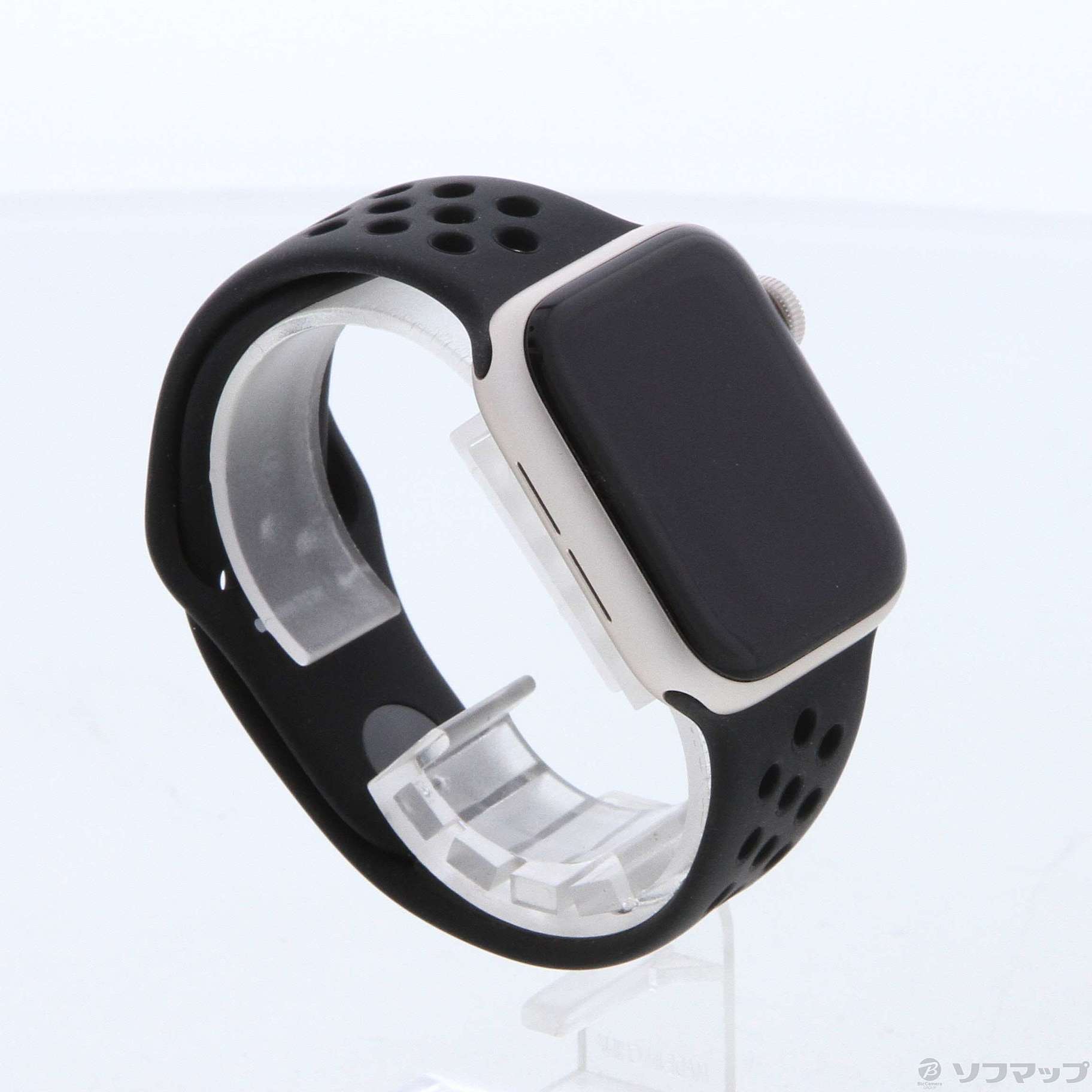 Apple Watch SE 第2世代 GPS 40mm スターライトアルミニウムケース ブラック／ブラックNikeスポーツバンド