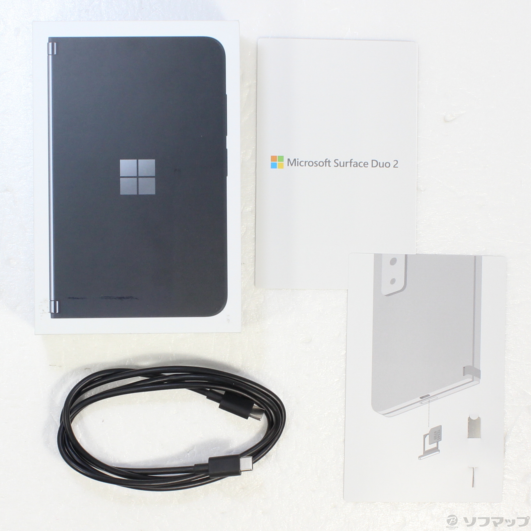Microsoft Surface Duo 2 SIM フリー (128GB/オブシディアン) - 携帯 