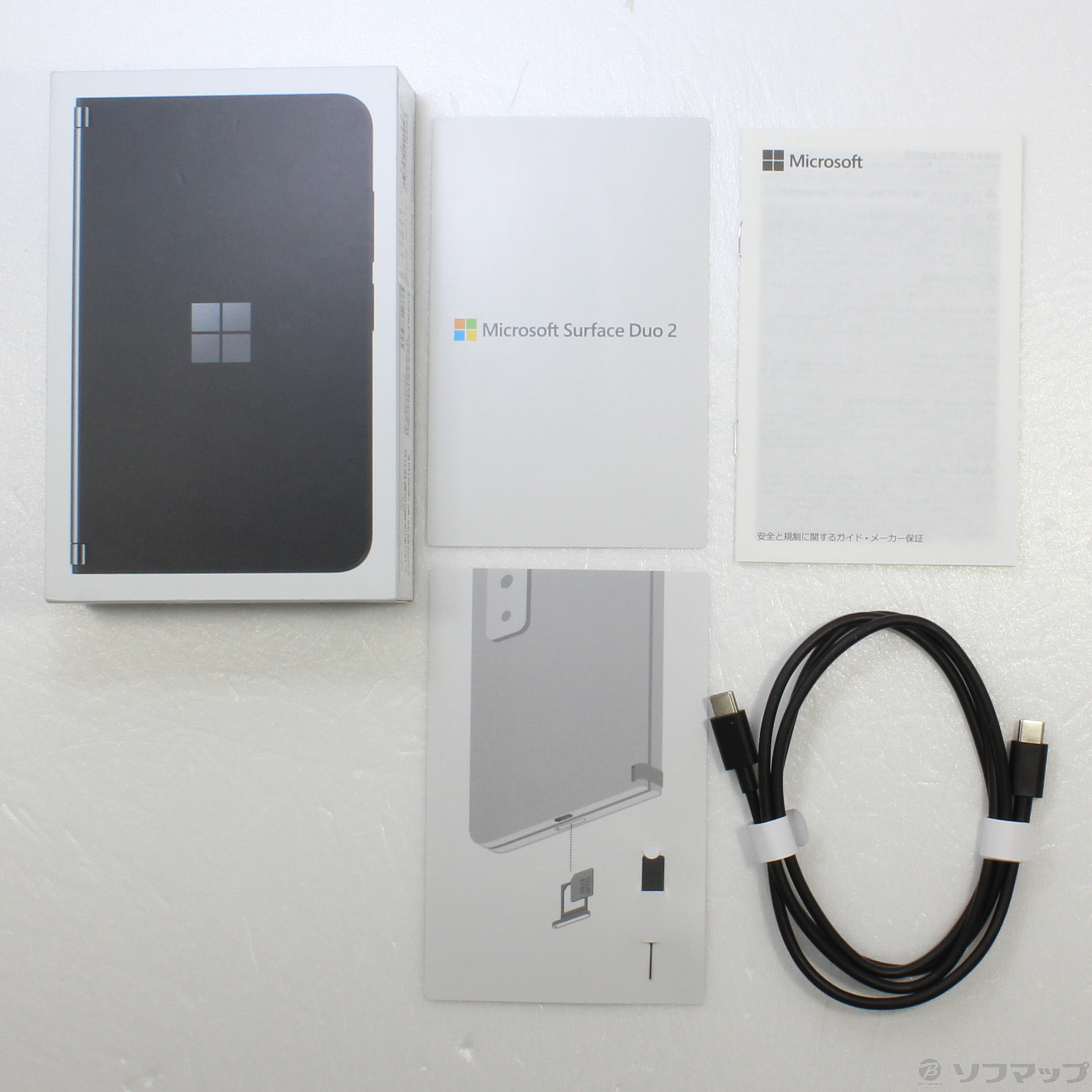 中古】〔展示品〕 Surface Duo 2 128GB オブシディアン 9BW-00011 SIM ...