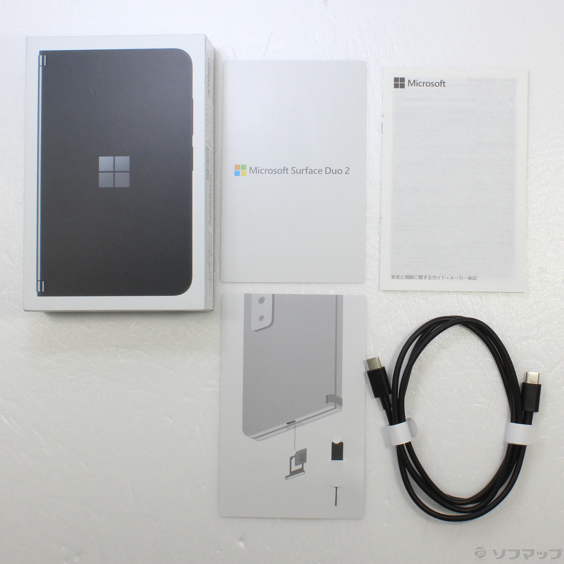 中古】〔展示品〕 Surface Duo 2 128GB オブシディアン 9BW-00011 SIM