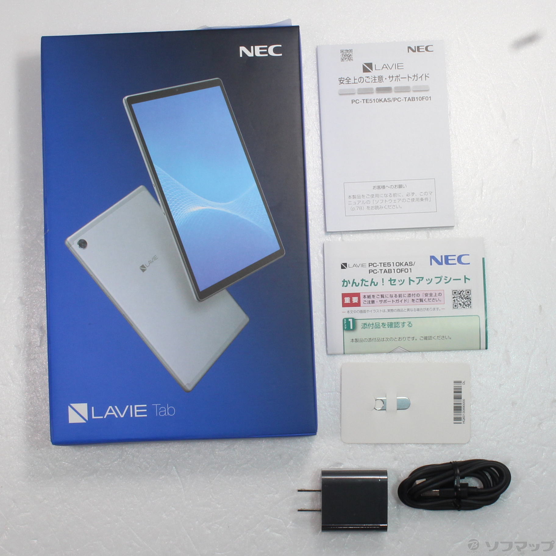 中古】〔展示品〕 LaVie Tab E TE510／KAS 32GB シルバー PC-TE510KAS