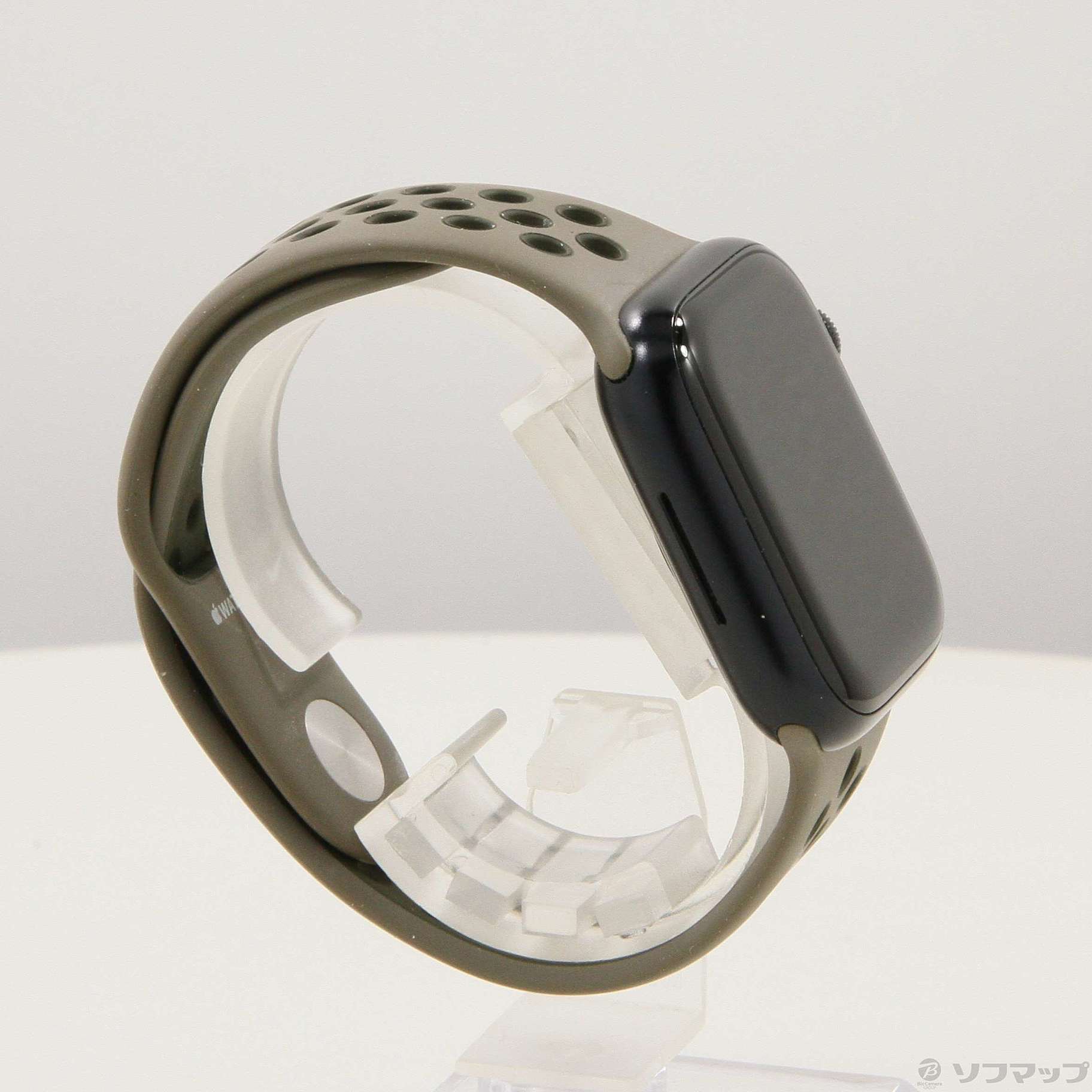 Apple Watch Series 7 GPS 41mm ミッドナイトアルミニウムケース オリーブグレー／カーゴカーキNikeスポーツバンド