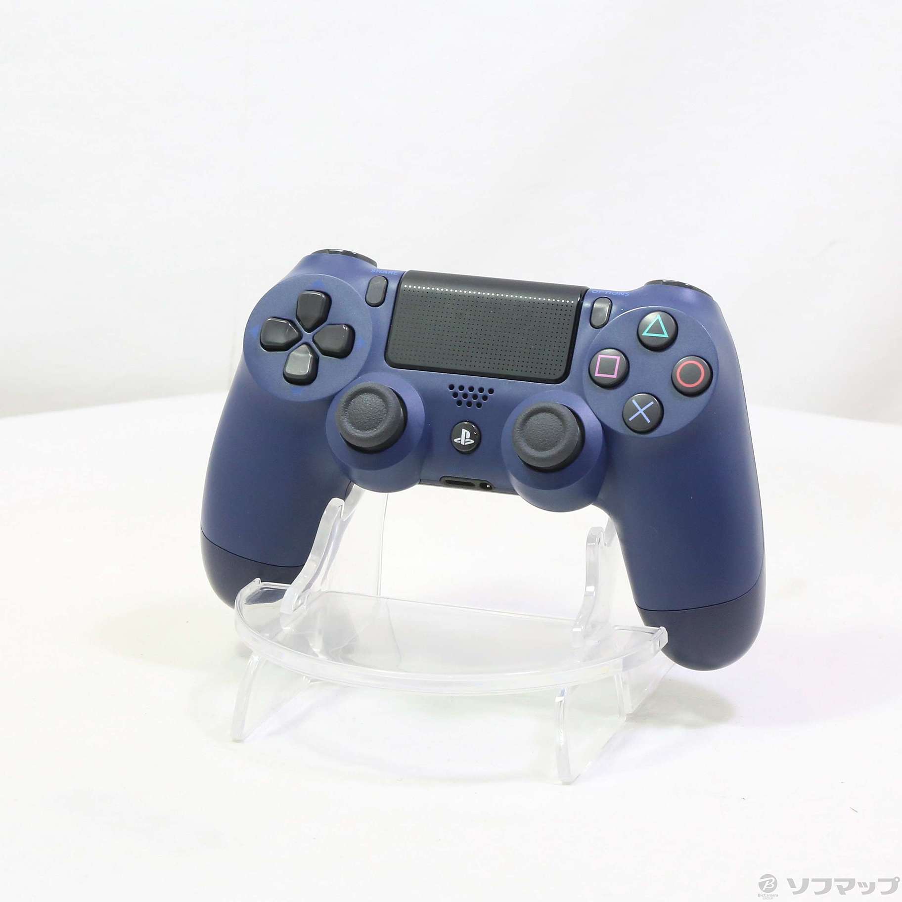 中古】ワイヤレスコントローラー DUALSHOCK4 ミッドナイト・ブルー