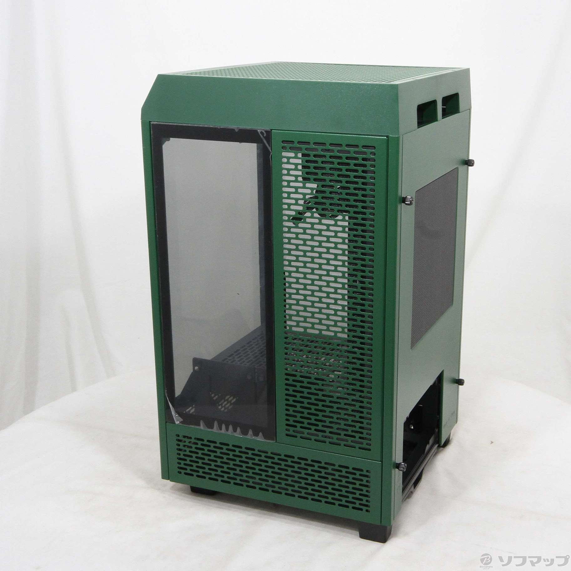 Thermaltake パソコン Thermaltake The Tower 100 Racing Green CA-1R3-00SCWN-00  その他PCパーツ