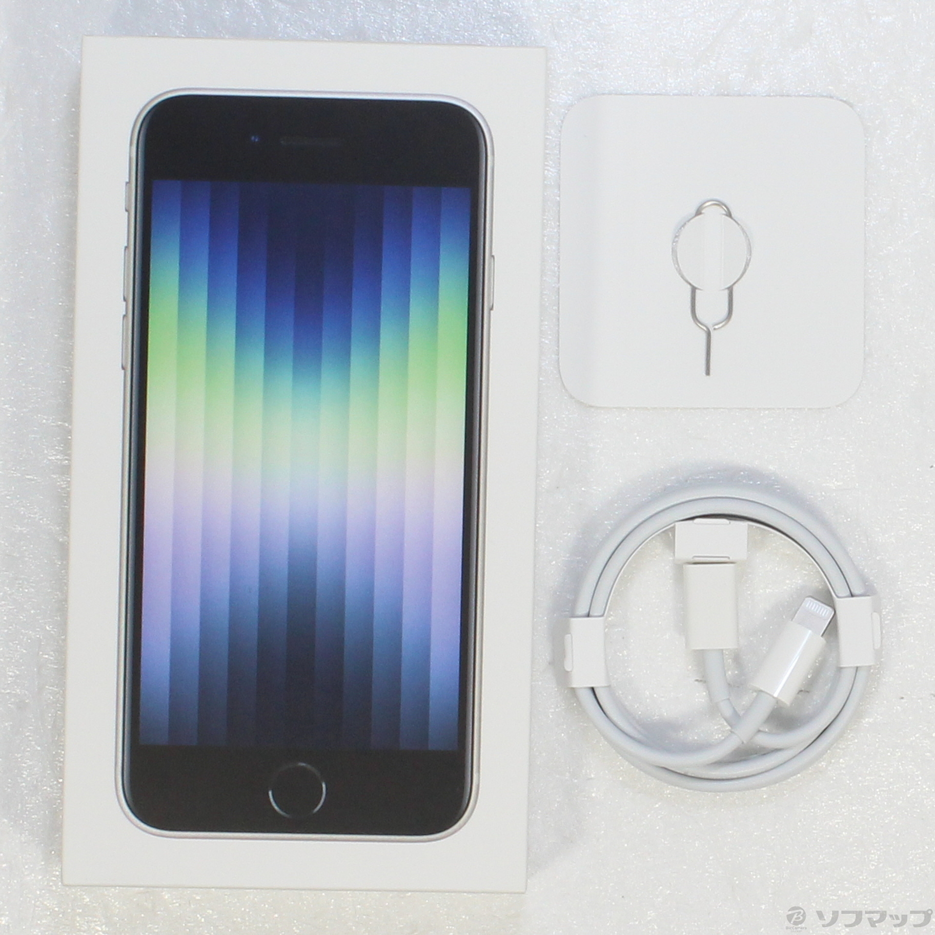 中古】iPhone SE 第3世代 128GB スターライト MMYG3J／A SIMフリー