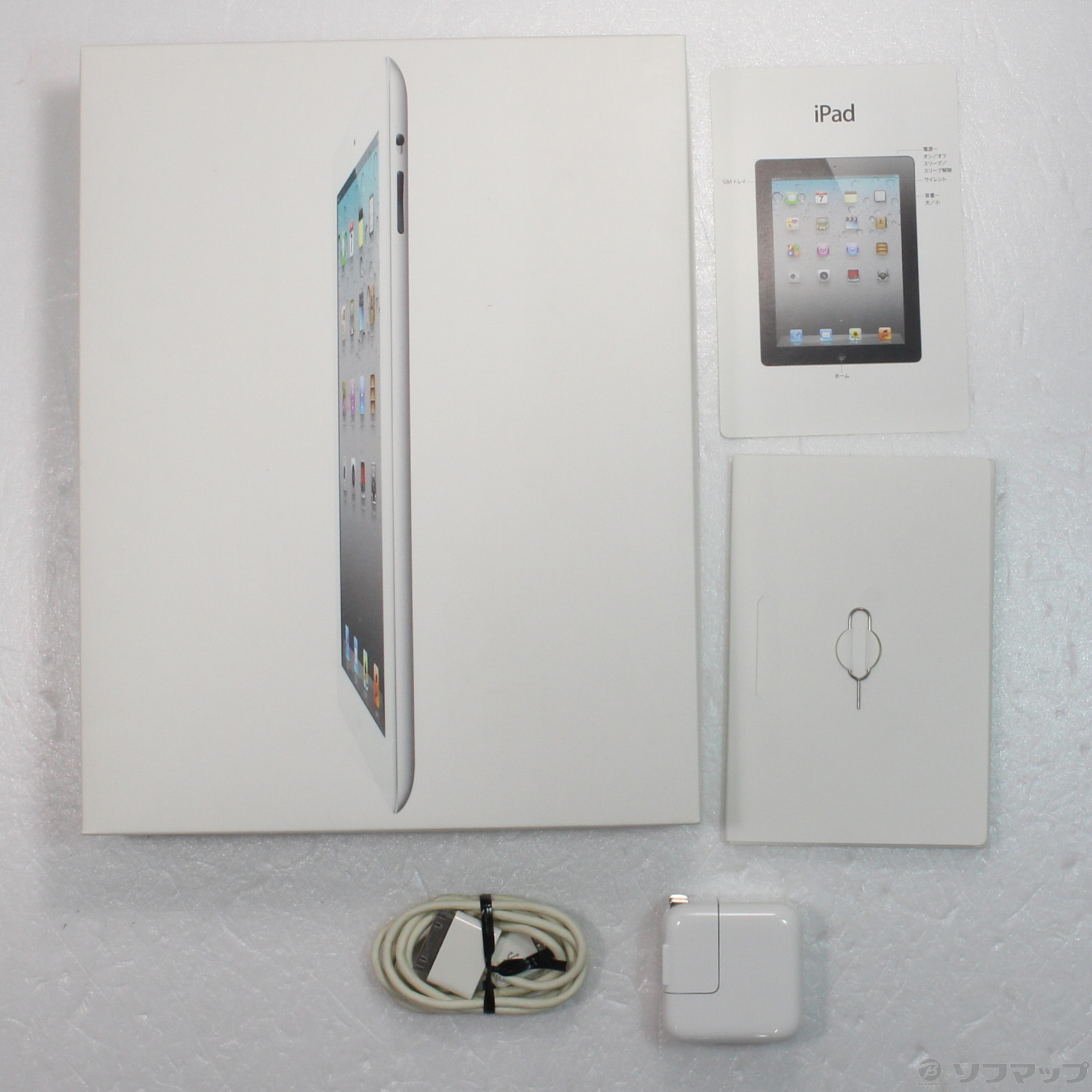 中古】iPad 2 16GB ホワイト MC982J／A SoftBank [2133045581000