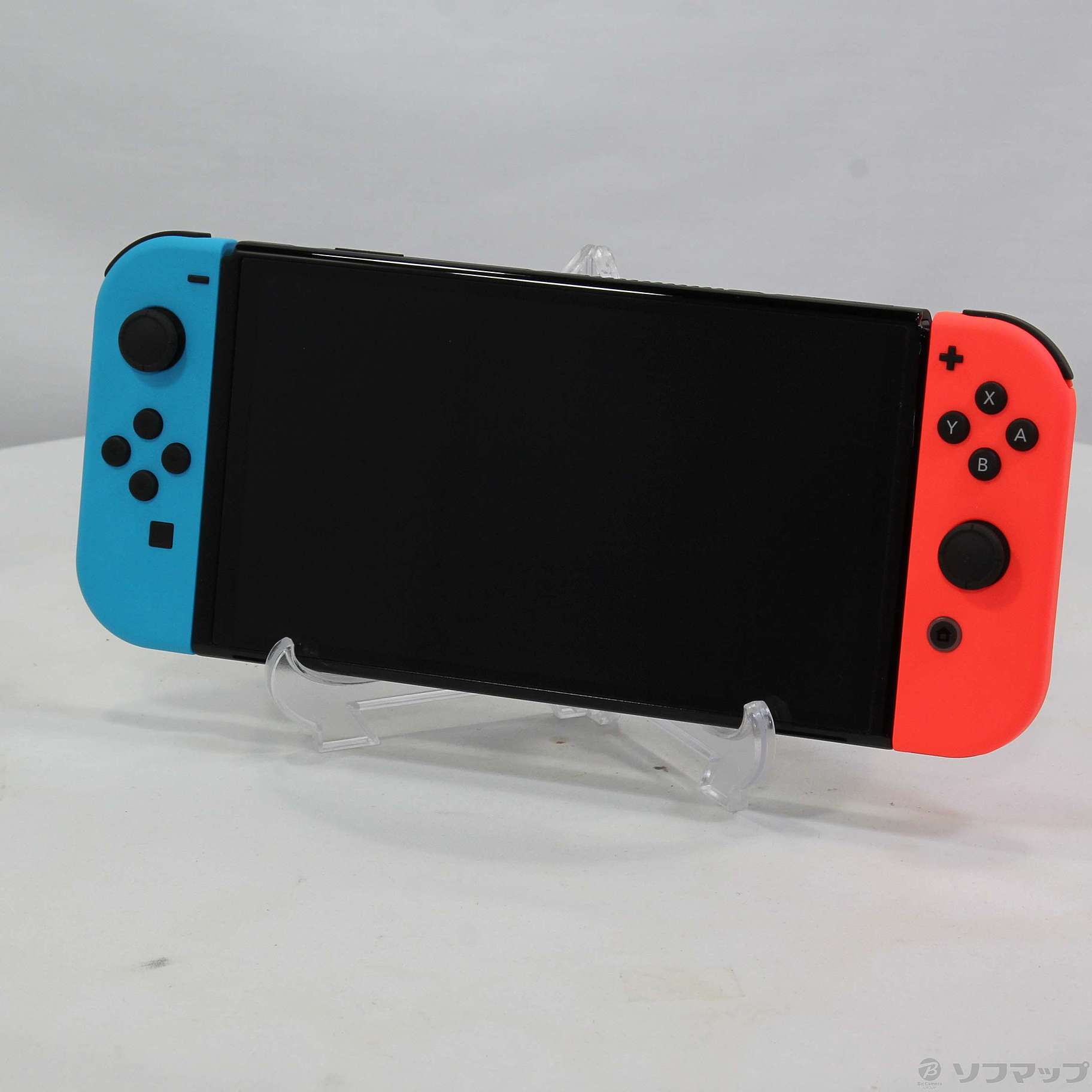 中古】Nintendo Switch 有機ELモデル Joy-Con(L) ネオンブルー／(R