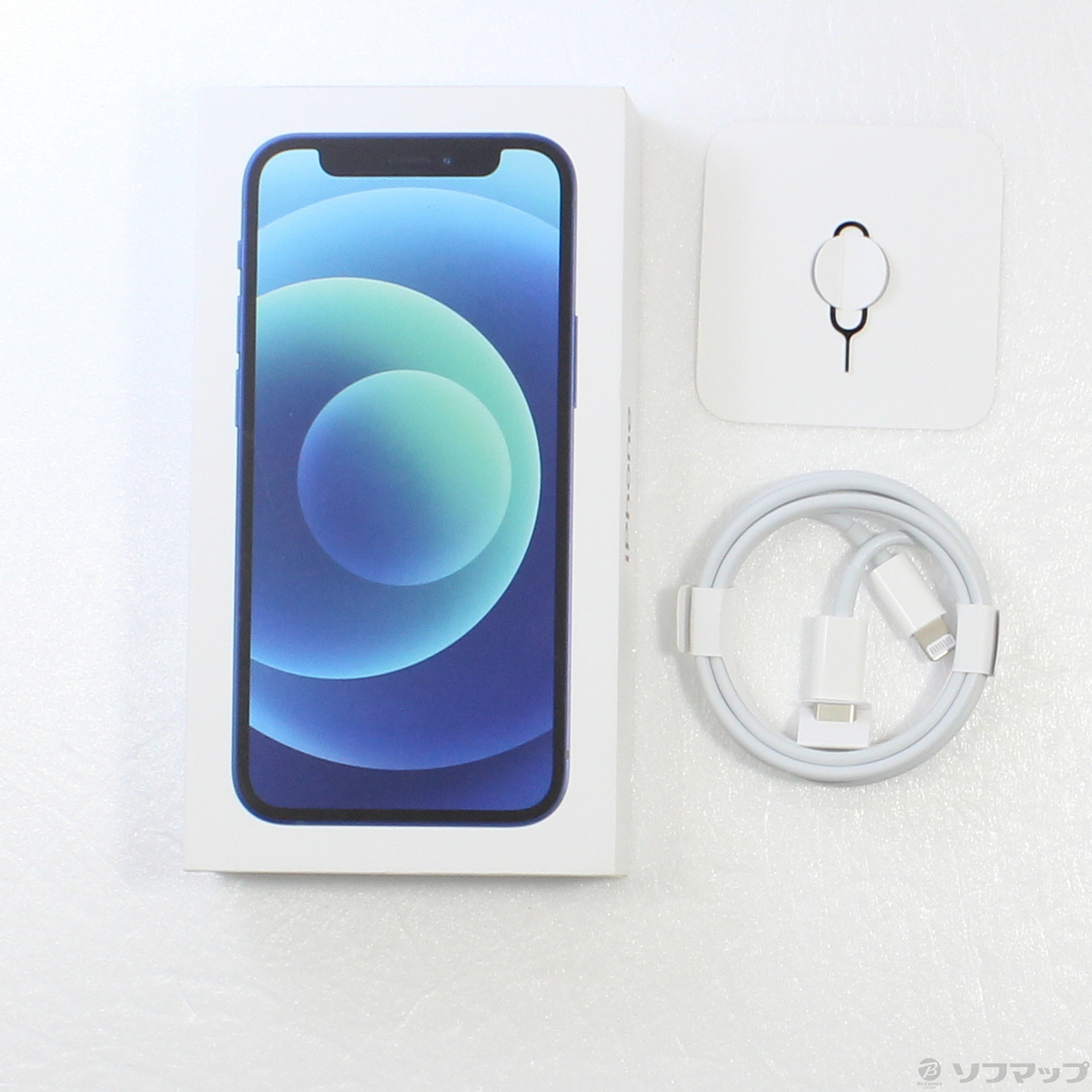 中古】iPhone12 mini 64GB ブルー MGAP3J／A SIMフリー