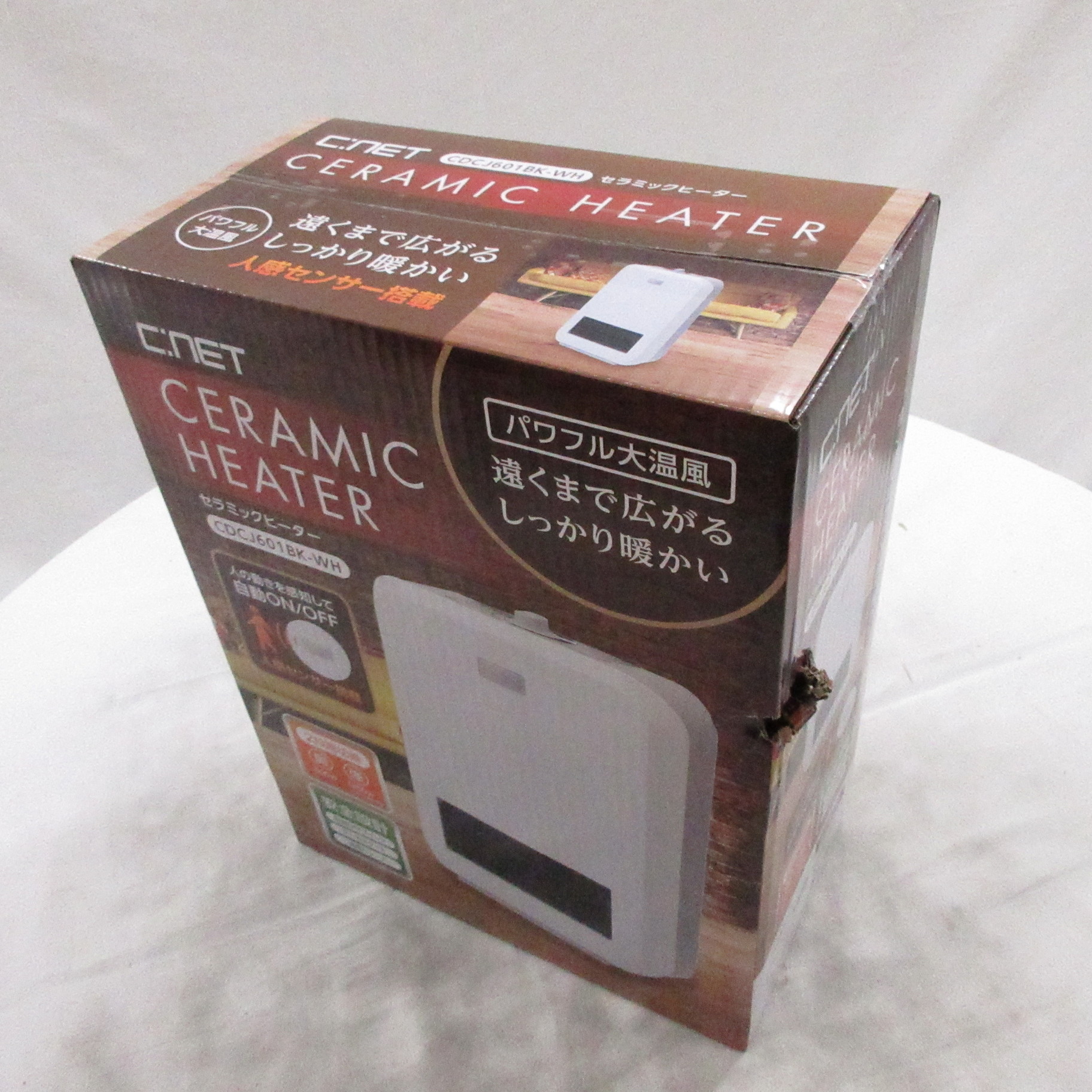 中古】セラミックファンヒーター ホワイト CDCJ601BK-WH ［人感 
