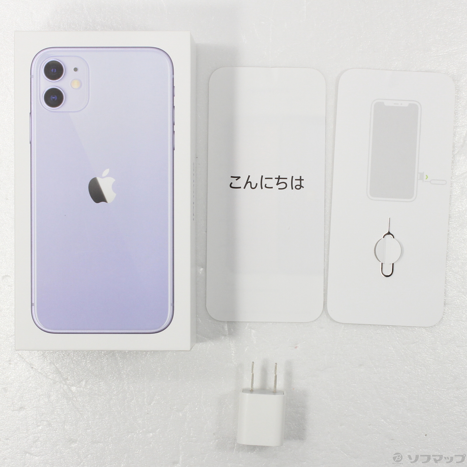 中古】iPhone11 256GB パープル MWMC2J／A SIMフリー [2133045623649 