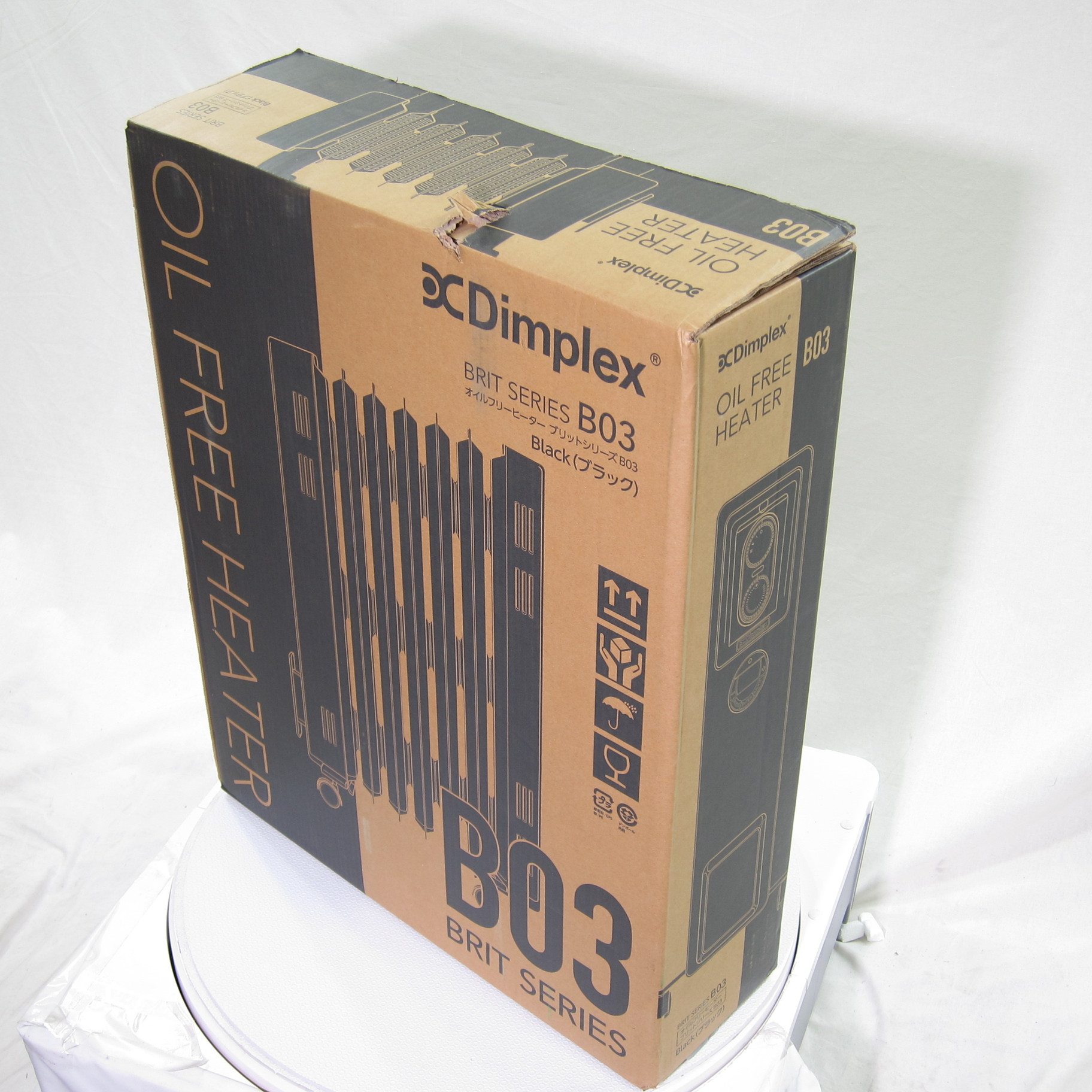 中古】オイルフリーヒーターB03 KECR12TIEB 〔箱破損品