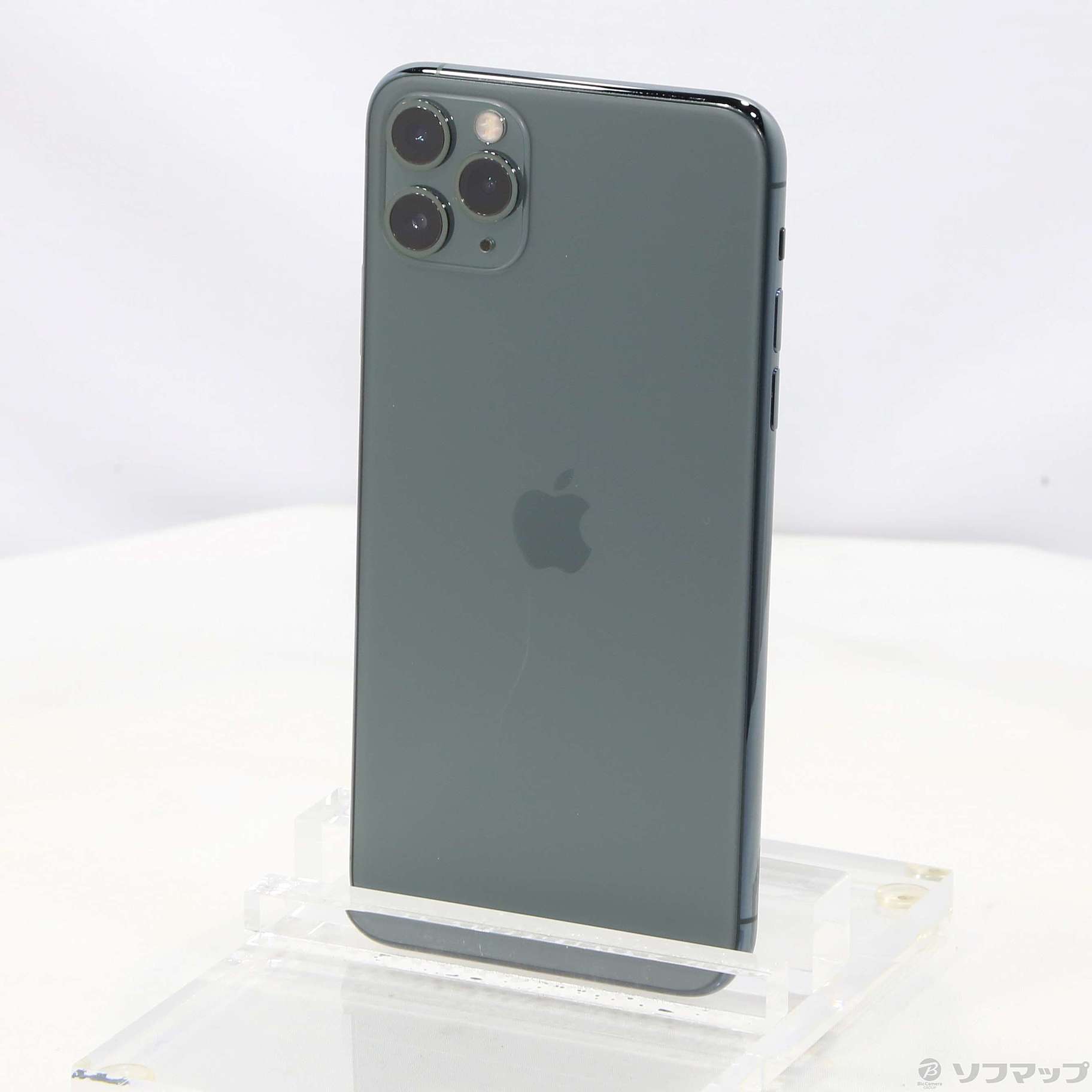 中古】iPhone11 Pro Max 256GB ミッドナイトグリーン MWHM2J／A SIM