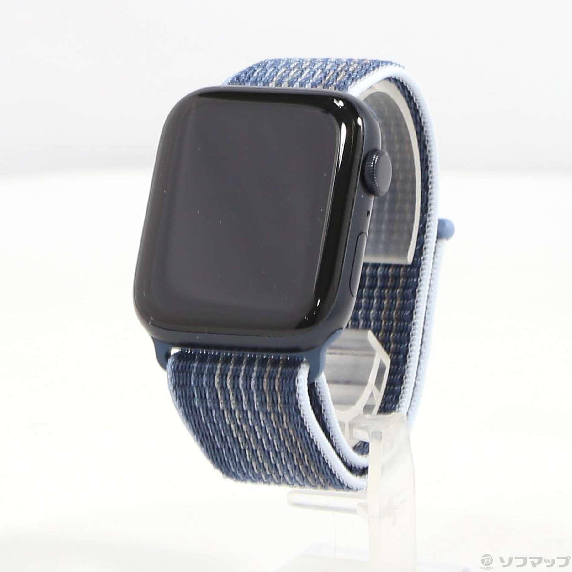 Apple Watch SE 第2世代 GPS 44mm ミッドナイトアルミニウムケース ストームブルースポーツループ