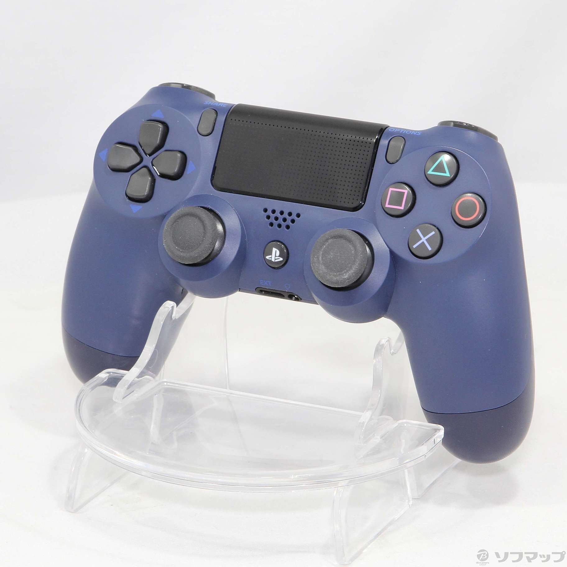 中古】ワイヤレスコントローラー DUALSHOCK4 ミッドナイト・ブルー 【PS4】 [2133045642138] -  リコレ！|ビックカメラグループ ソフマップの中古通販サイト