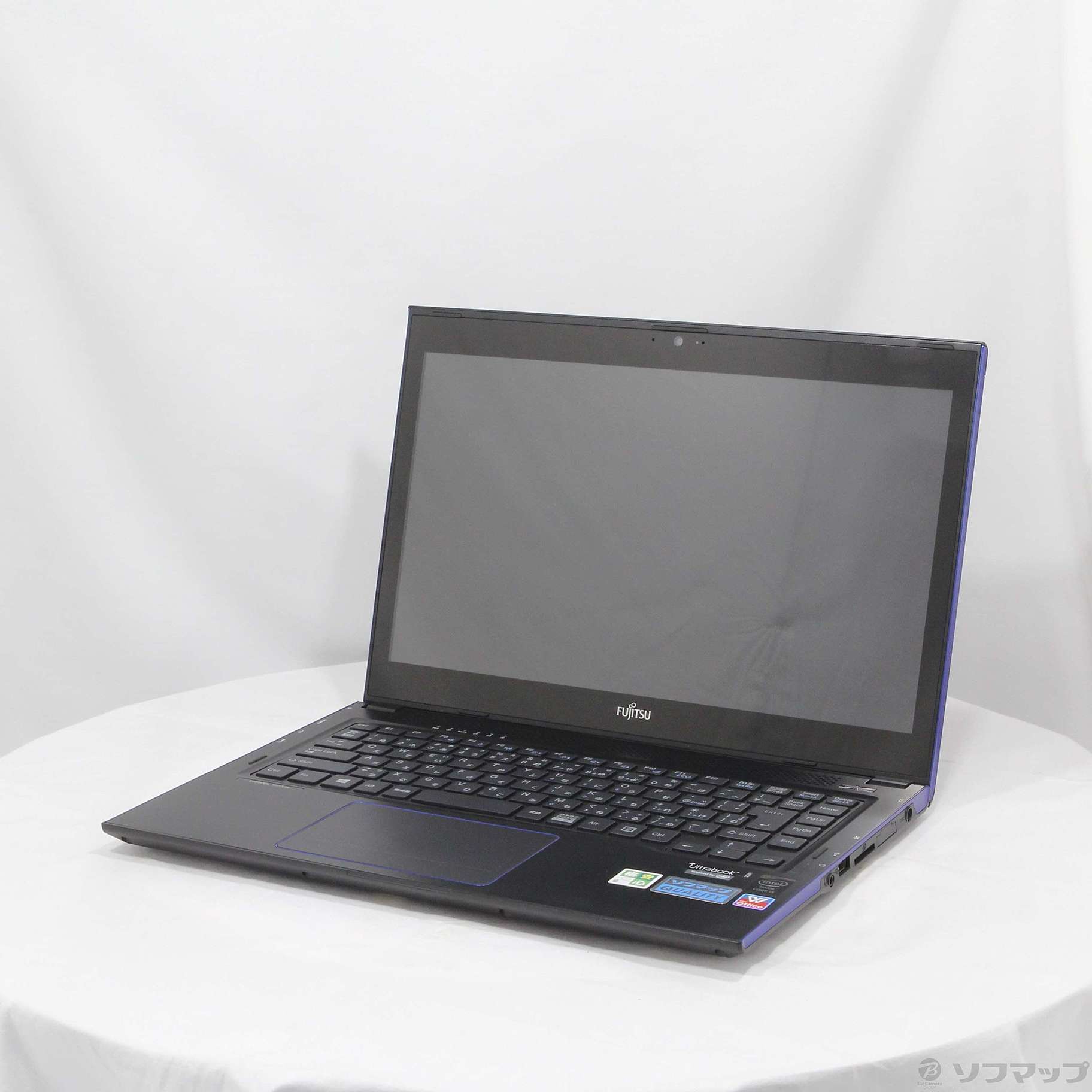 格安安心パソコン LIFEBOOK UH55／M FMVU55MLY アルマイトブラックxウルトラマリンブルー