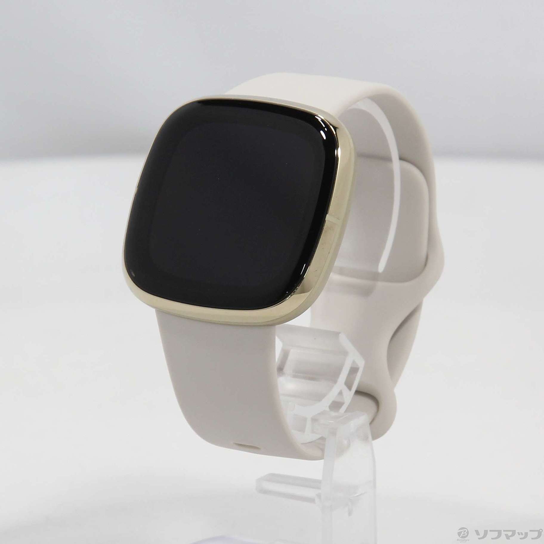 中古】〔展示品〕 Fitbit Sense FB512GLWT-FRCJK ルナホワイト／ソフト