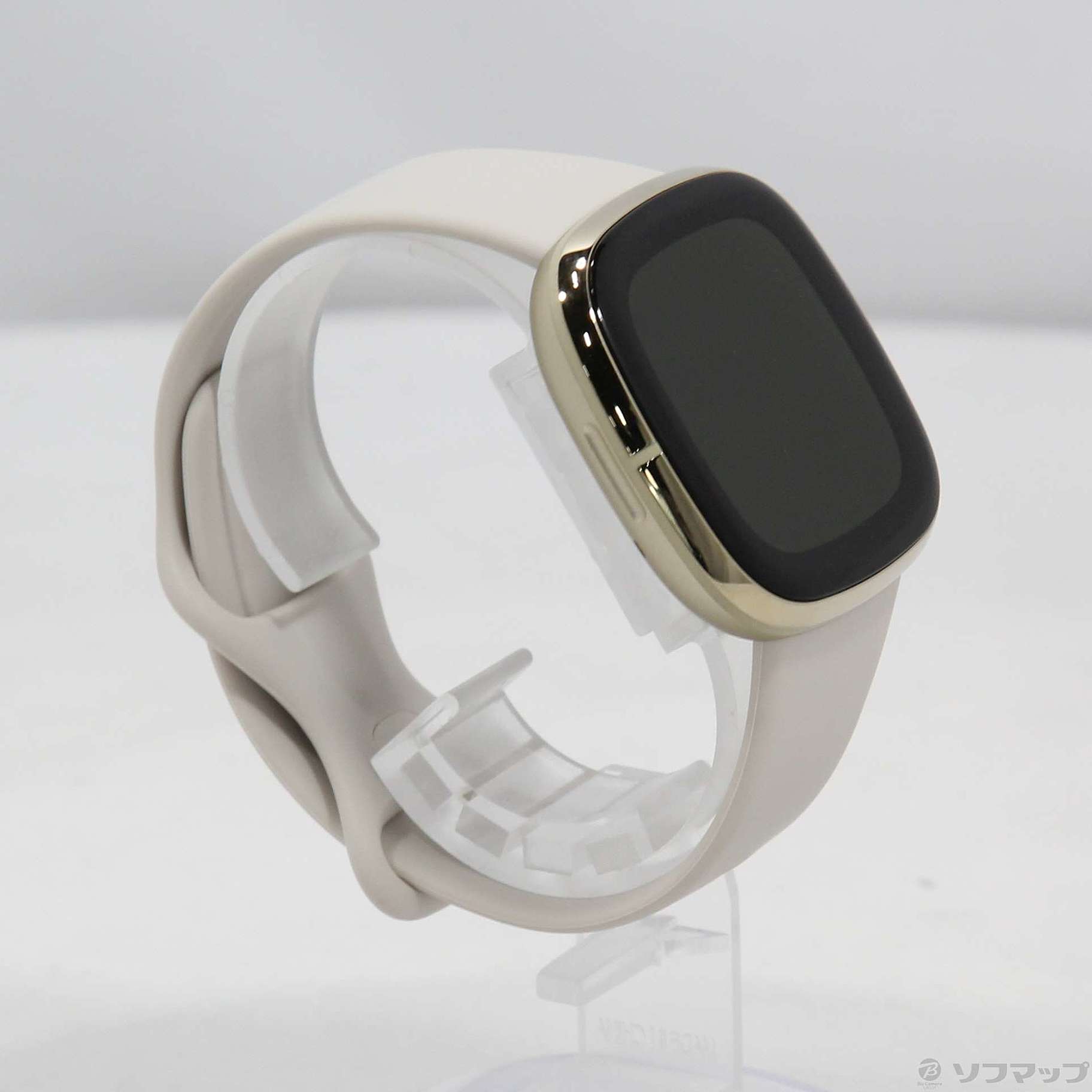 中古】〔展示品〕 Fitbit Sense FB512GLWT-FRCJK ルナホワイト／ソフト 