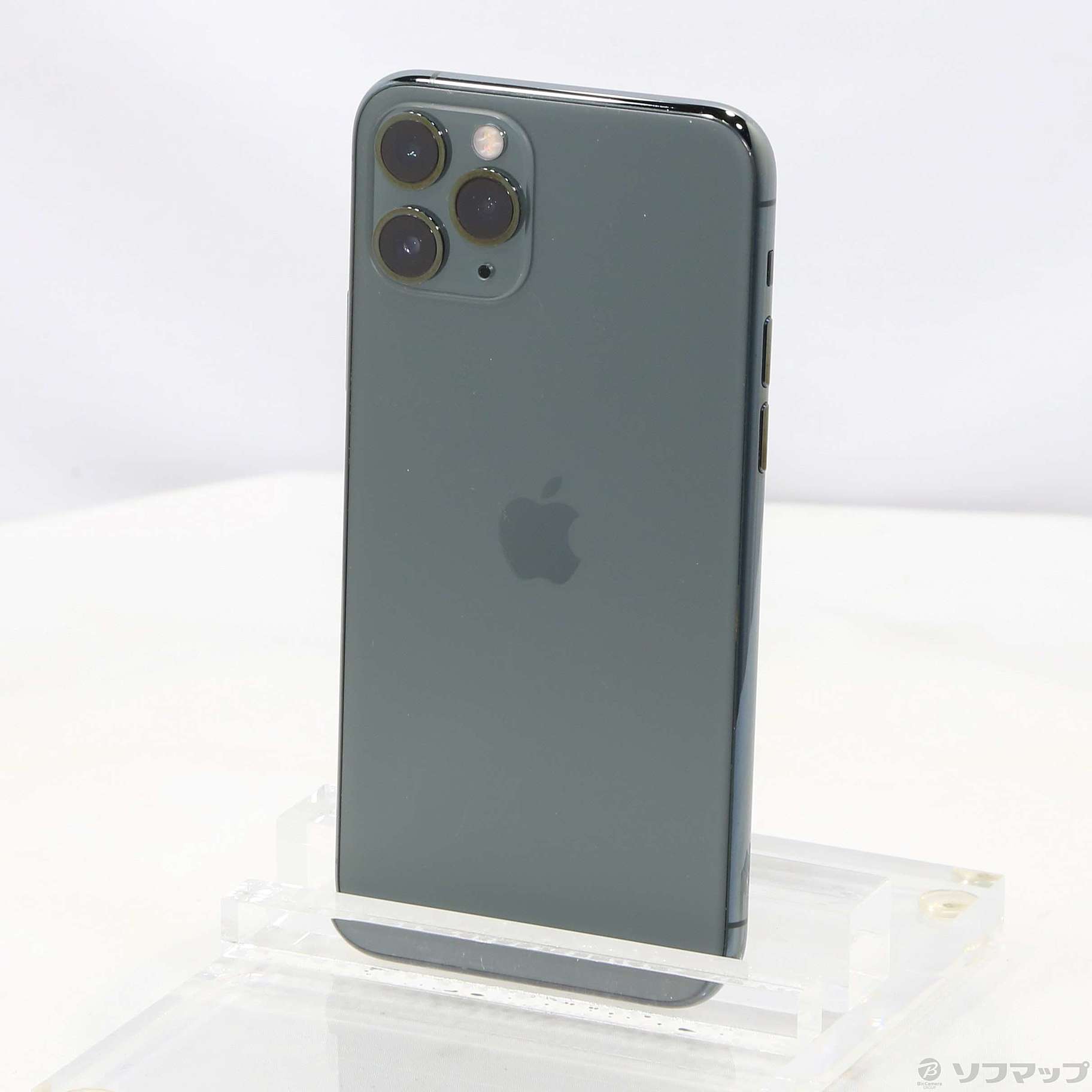 中古】iPhone11 Pro 256GB ミッドナイトグリーン MWCC2J／A SoftBank