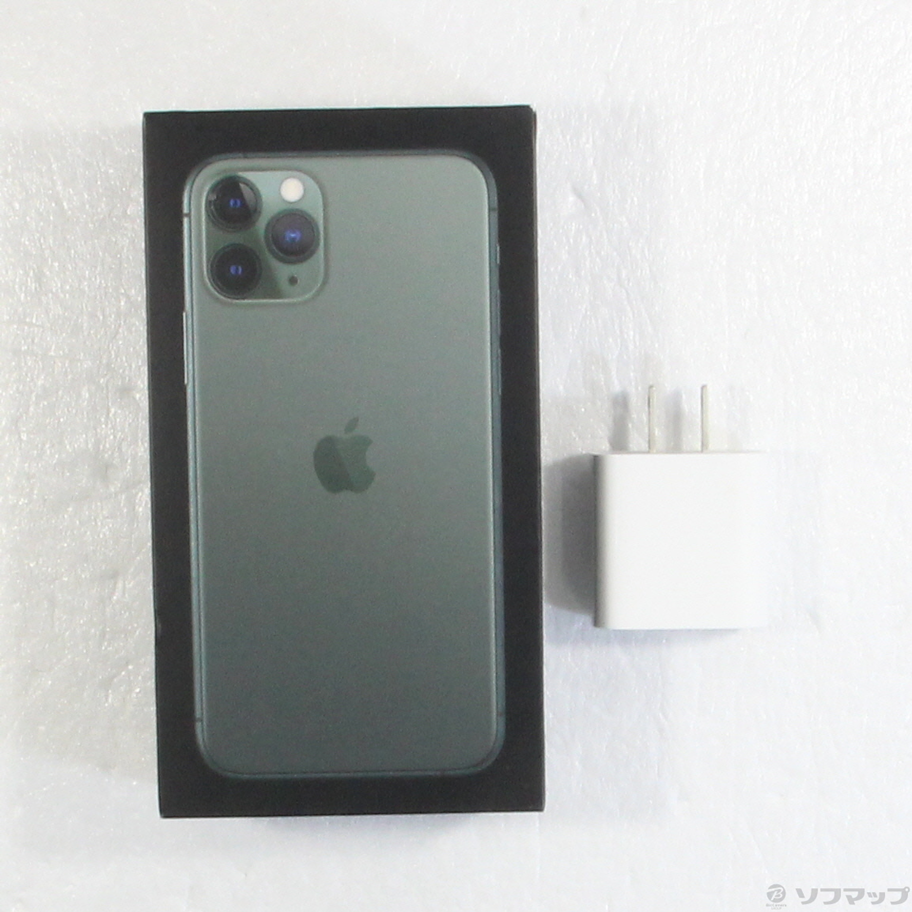 中古】iPhone11 Pro 256GB ミッドナイトグリーン MWCC2J／A SoftBank