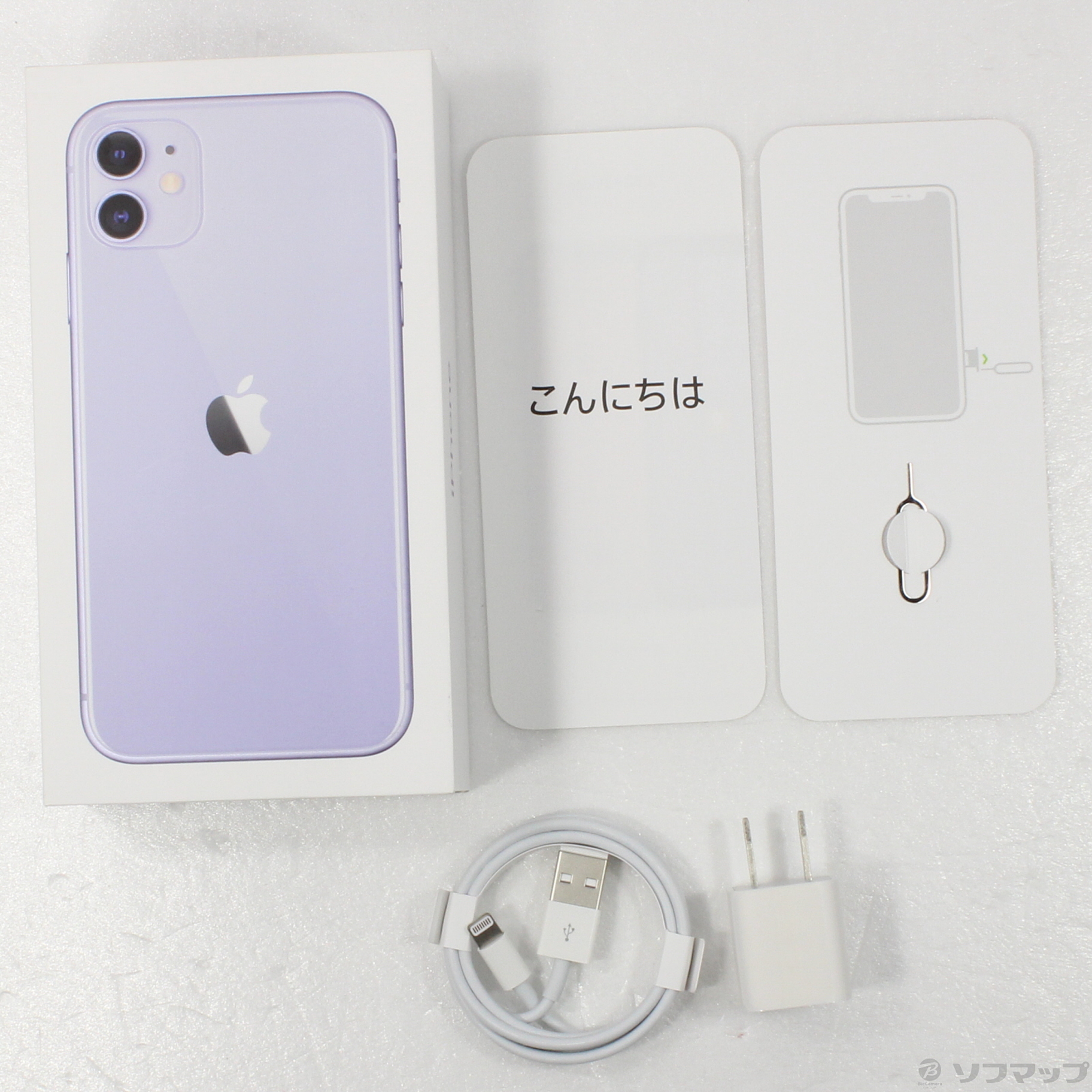 中古】セール対象品 iPhone11 64GB パープル MWLX2J／A SIMフリー