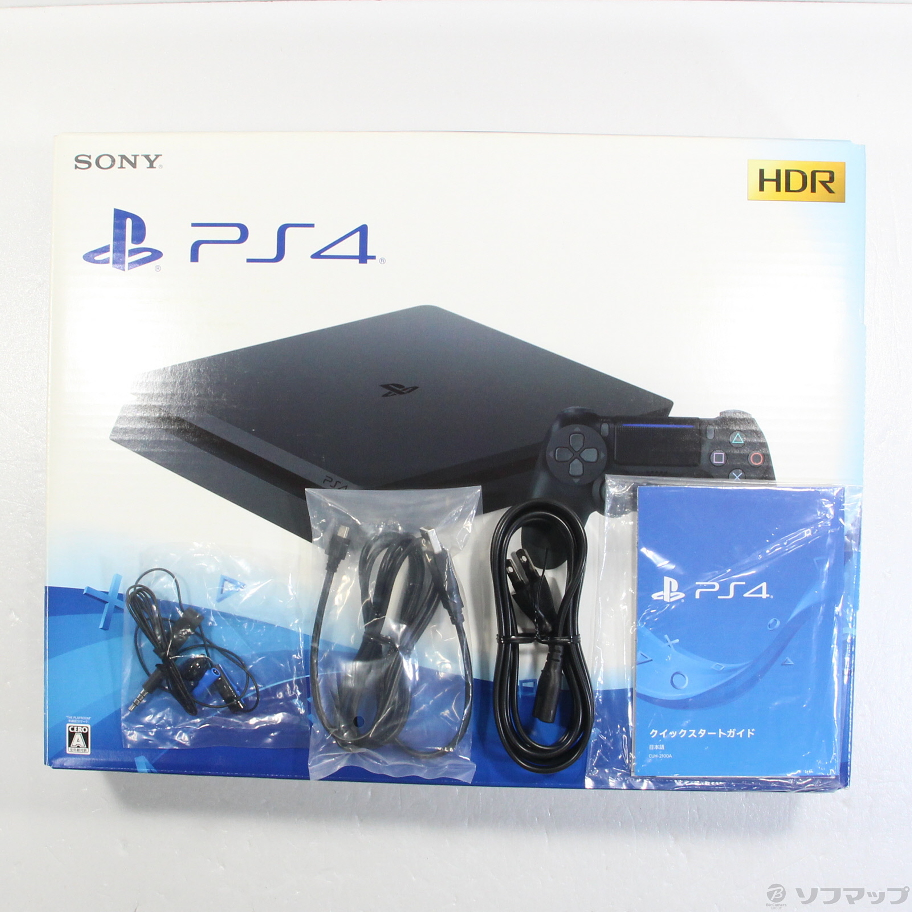 中古】PlayStation 4 ジェット・ブラック 500GB [2133045692096 