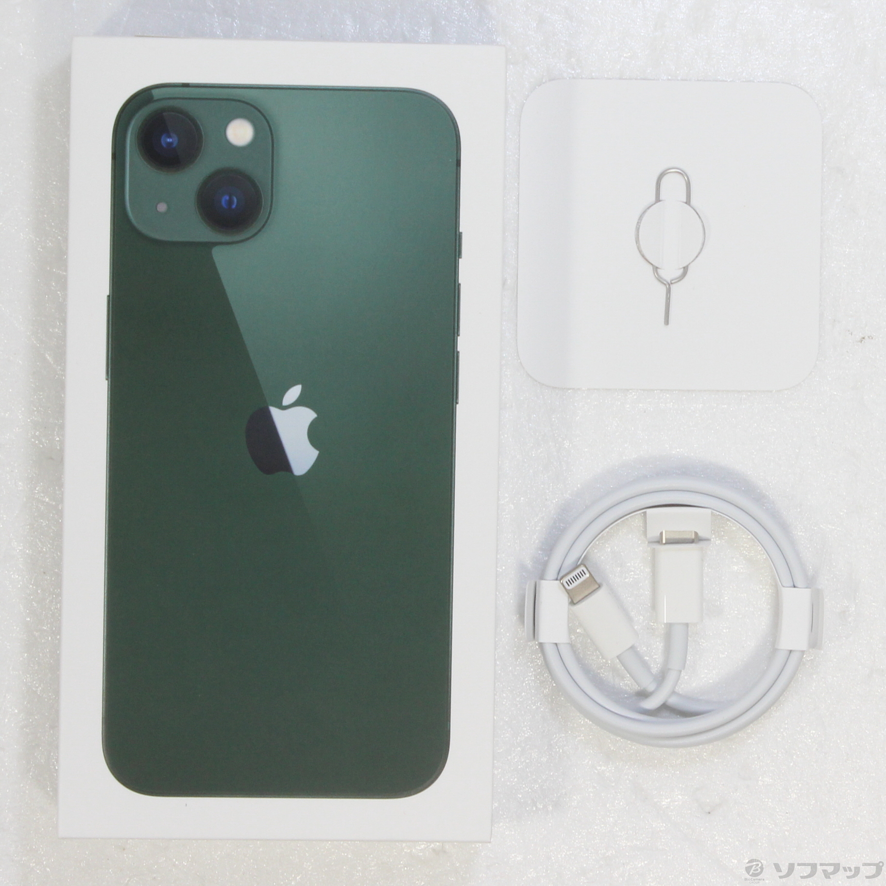 中古】iPhone13 128GB グリーン MNGG3J／A SIMフリー [2133045700227