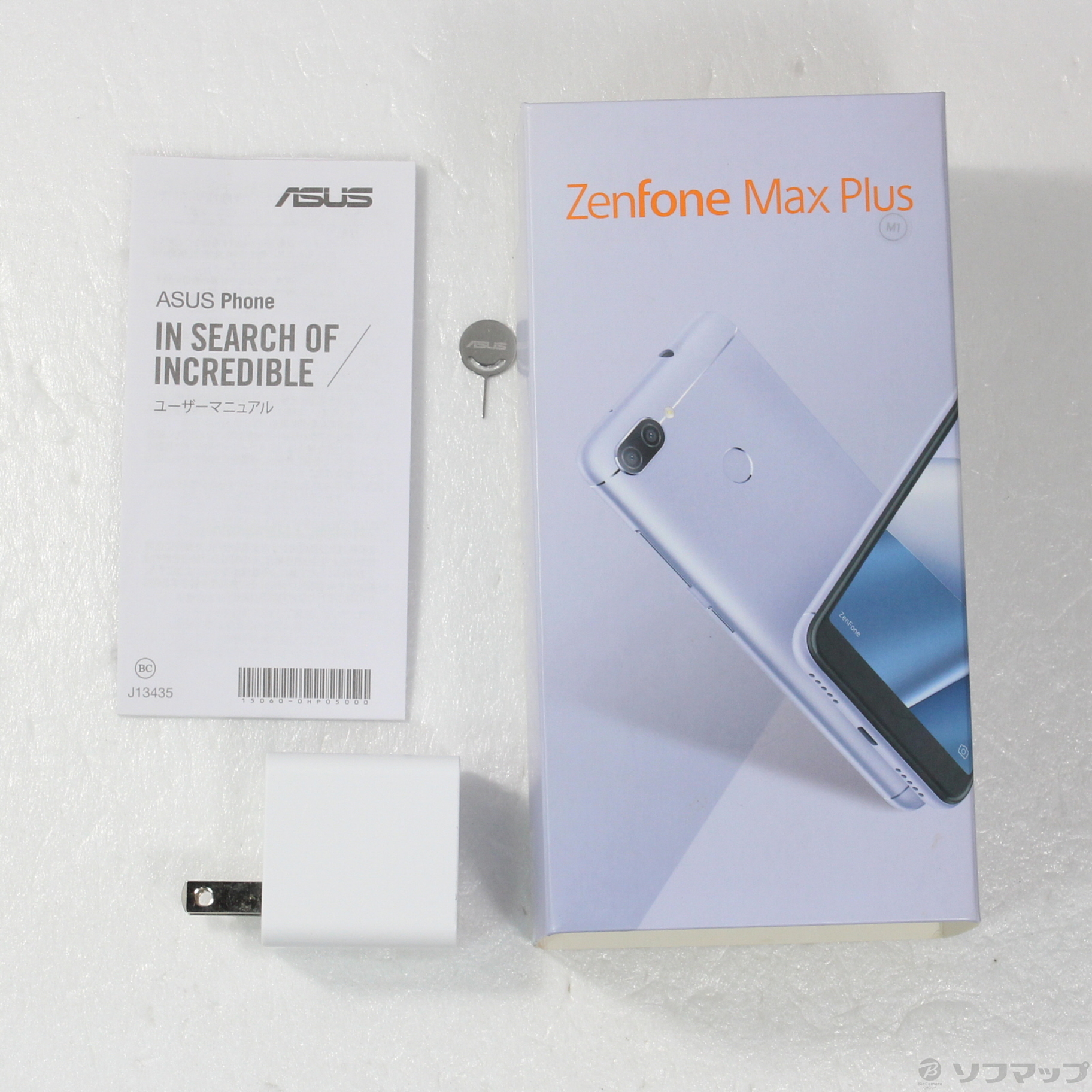 中古】ZenFone Max Plus 32GB アズールシルバー ZB570TL-SL32S4 SIM