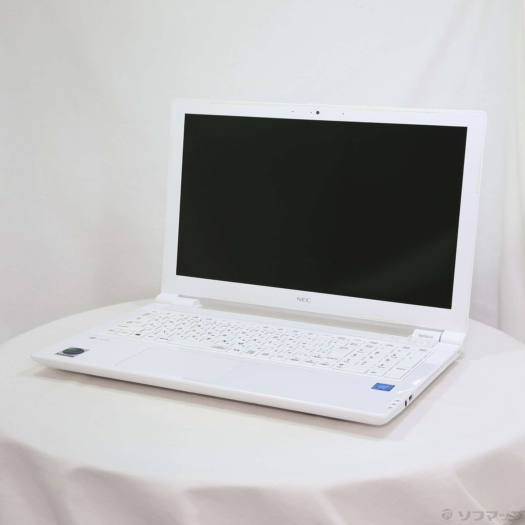 LaVie Note Standard PC-NS150HAW エクストラホワイト 〔NEC Refreshed PC〕 〔Windows 10〕  ≪メーカー保証あり≫ ［Celeron 3865U (1.8GHz)／4GB／HDD1TB／15.6インチワイド］